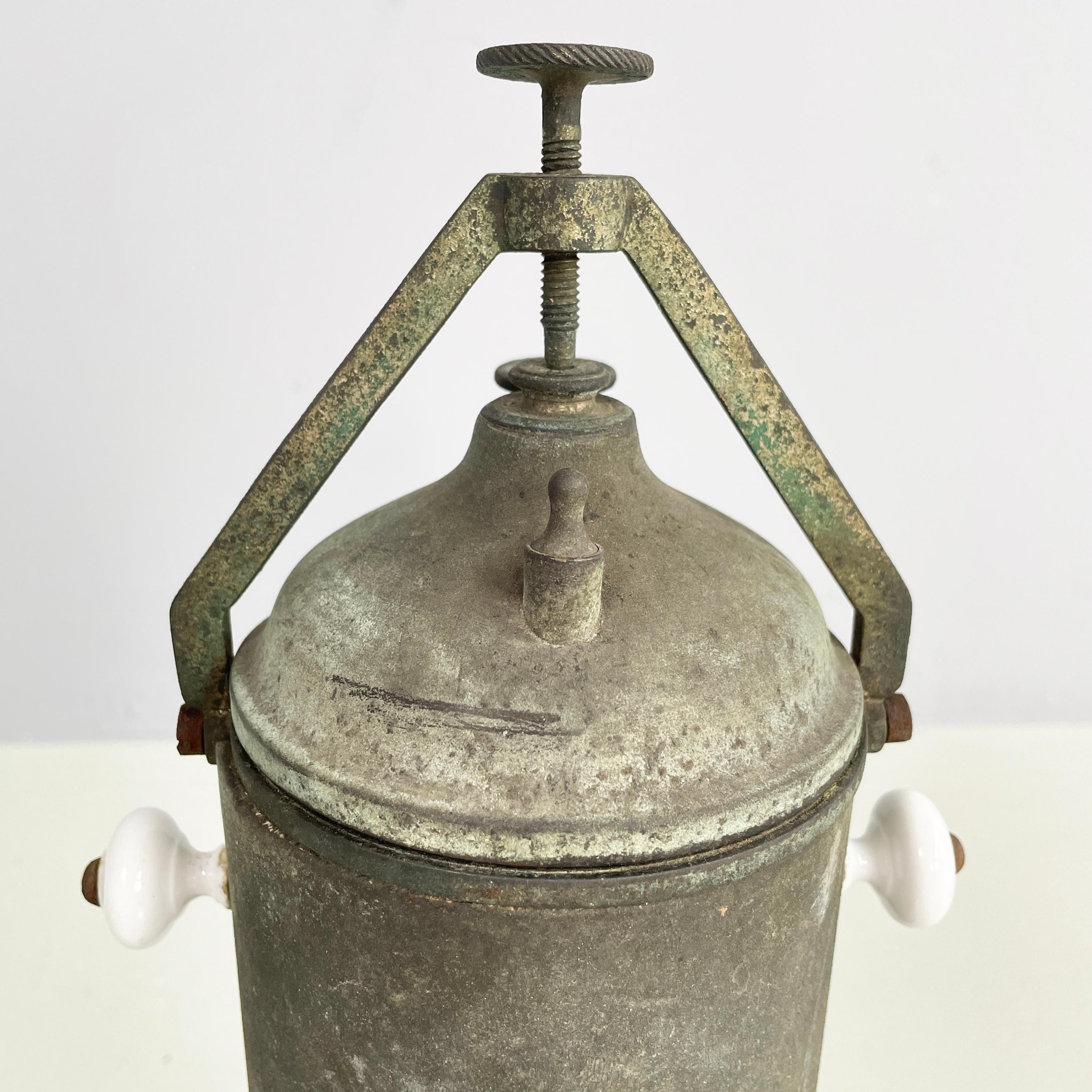 Itali mid-century modern  Metal medical sterilizer by Carlo Erba Milano, 1900s 2
