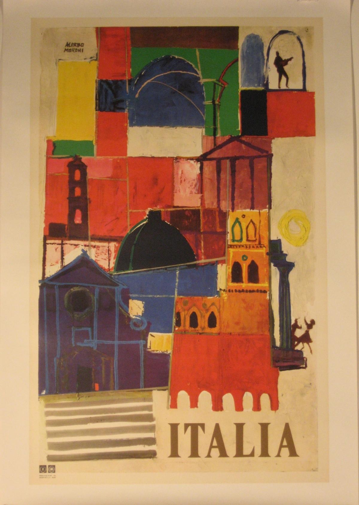 Künstler: Alerbo Moroni  (Italiener, 1907 - 2002)

Ursprungsdatum: 1963

Medium:  Original Offsetlithographie Vintage Poster

Größe: 27