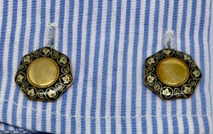 Italia Liberty 'Art Nouveau' Cufflinks in 18 Karat Yellow Gold