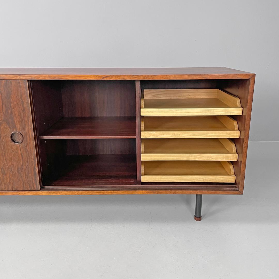 Italia mid-century modern wooden sideboard by Bernini, 1960s For Sale 4