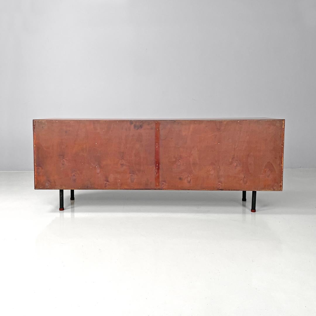 Italia mid-century modern wooden sideboard by Bernini, 1960s In Good Condition For Sale In MIlano, IT