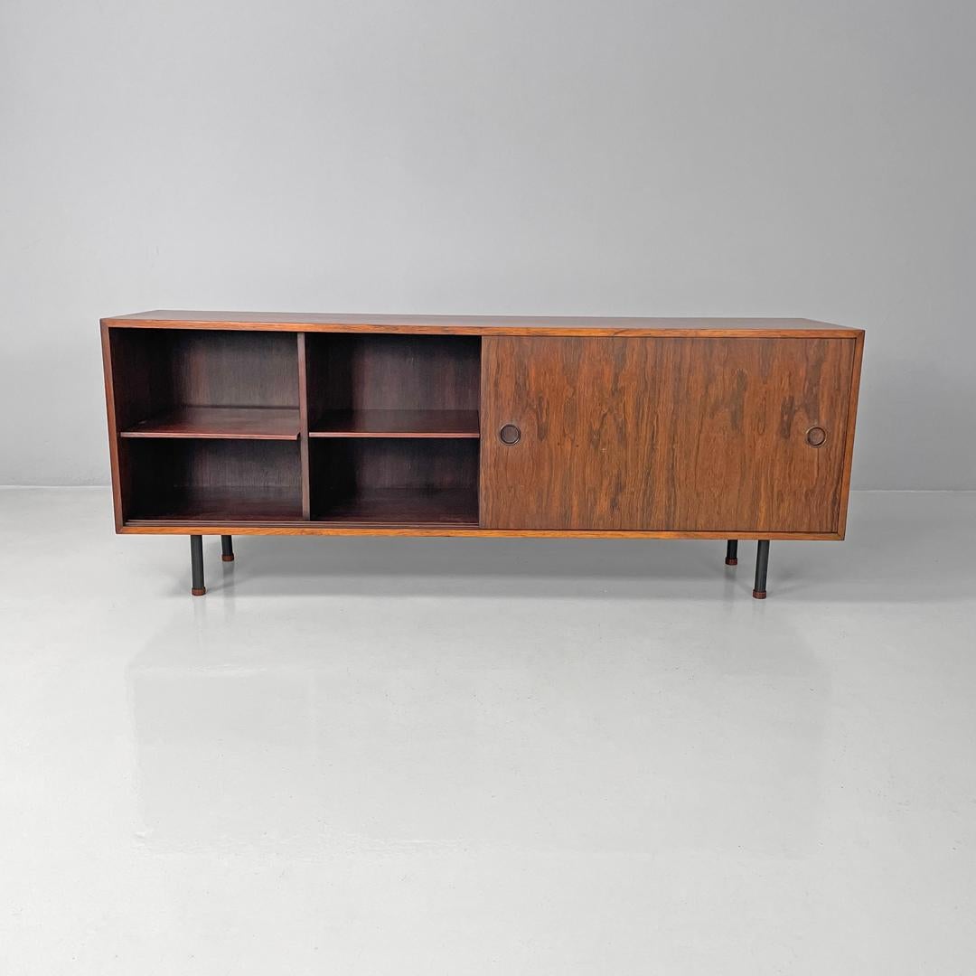 Italia mid-century modern wooden sideboard by Bernini, 1960s For Sale 1