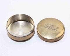 Italia Silver Round Box by C. Giardetti Firenze, 1960s