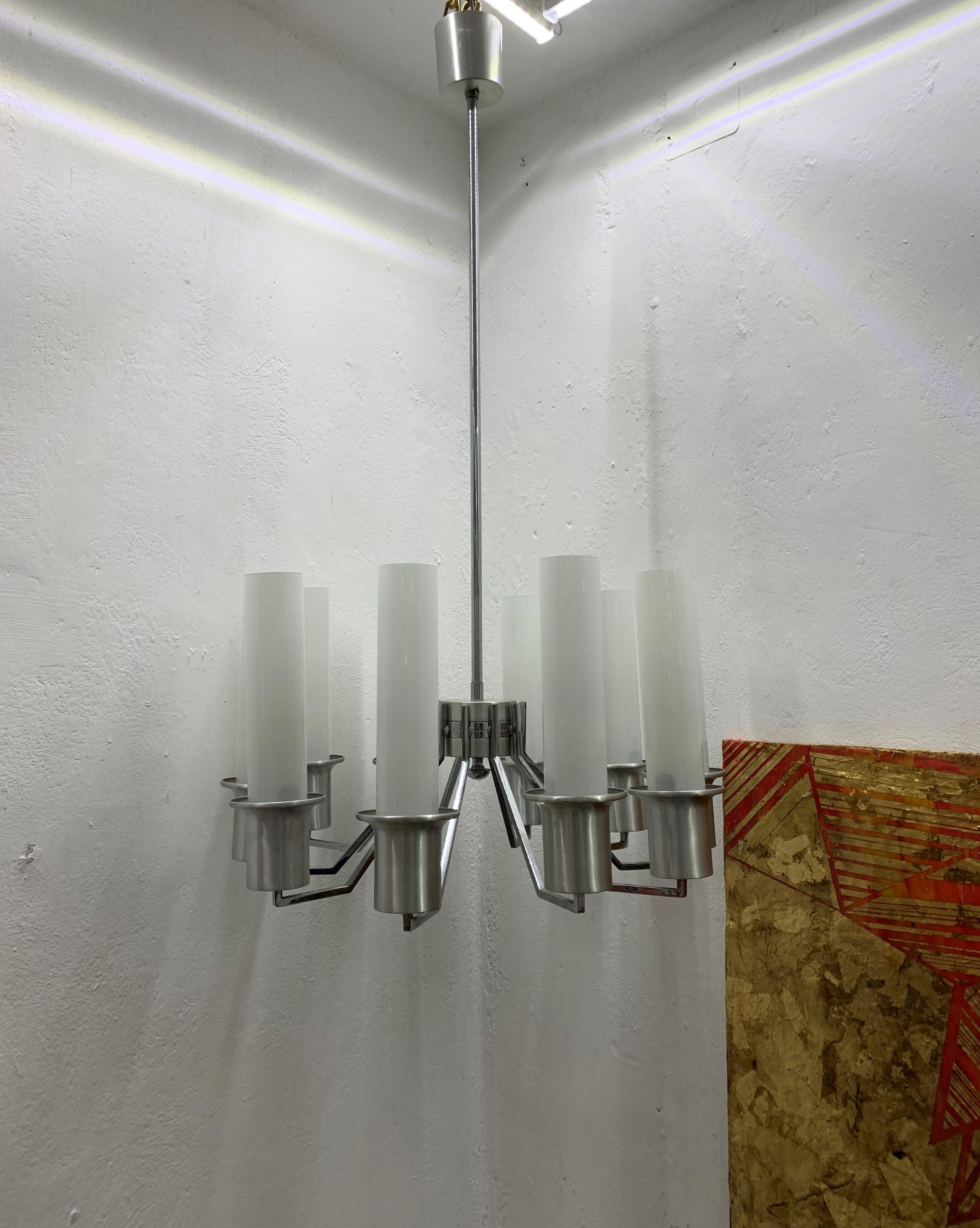 Italian 10-Light Mid-Century Modern Chandelier ITSO Artemide, circa 1970 For Sale 2