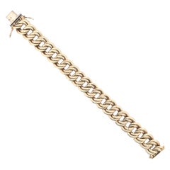 Italian 14 Karat Gold Link Bracelet