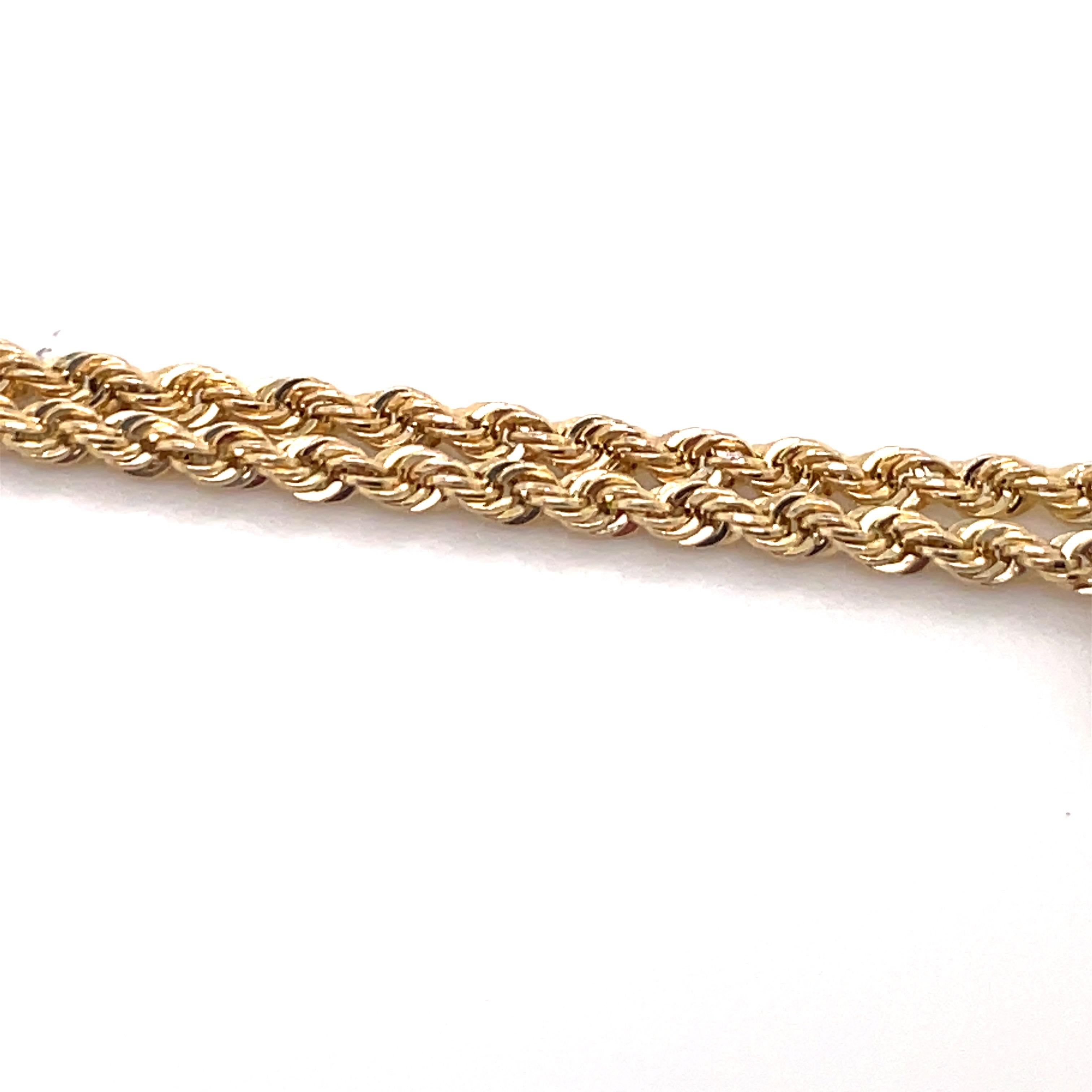 Italian 14 Karat Yellow Gold Mariner Link Bracelet 3 Grams In New Condition In New York, NY