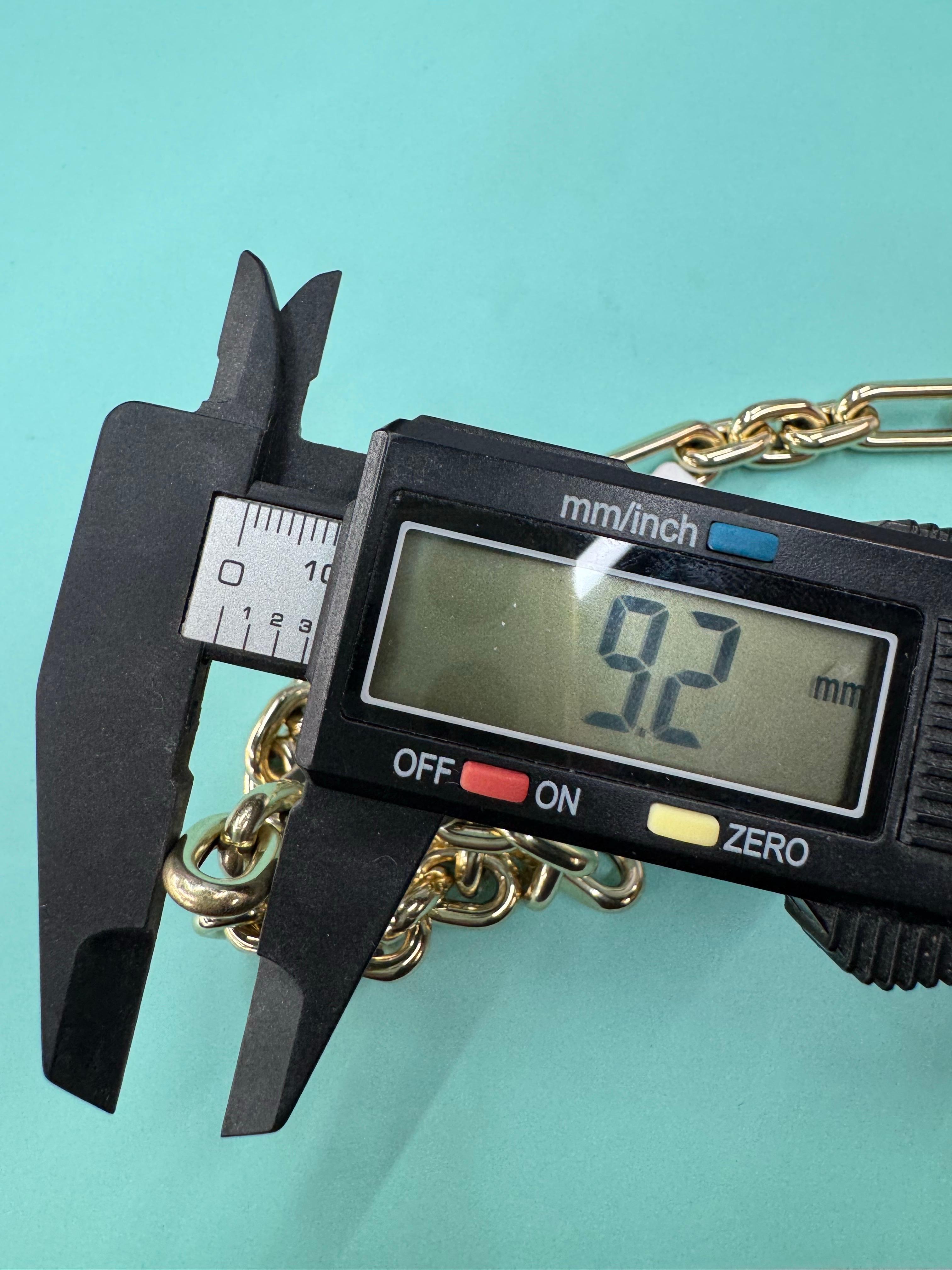 Italienische 14 Karat Gelbgold Multi Gliederhalskette 19.1 Gramm 18 Zoll im Angebot 8