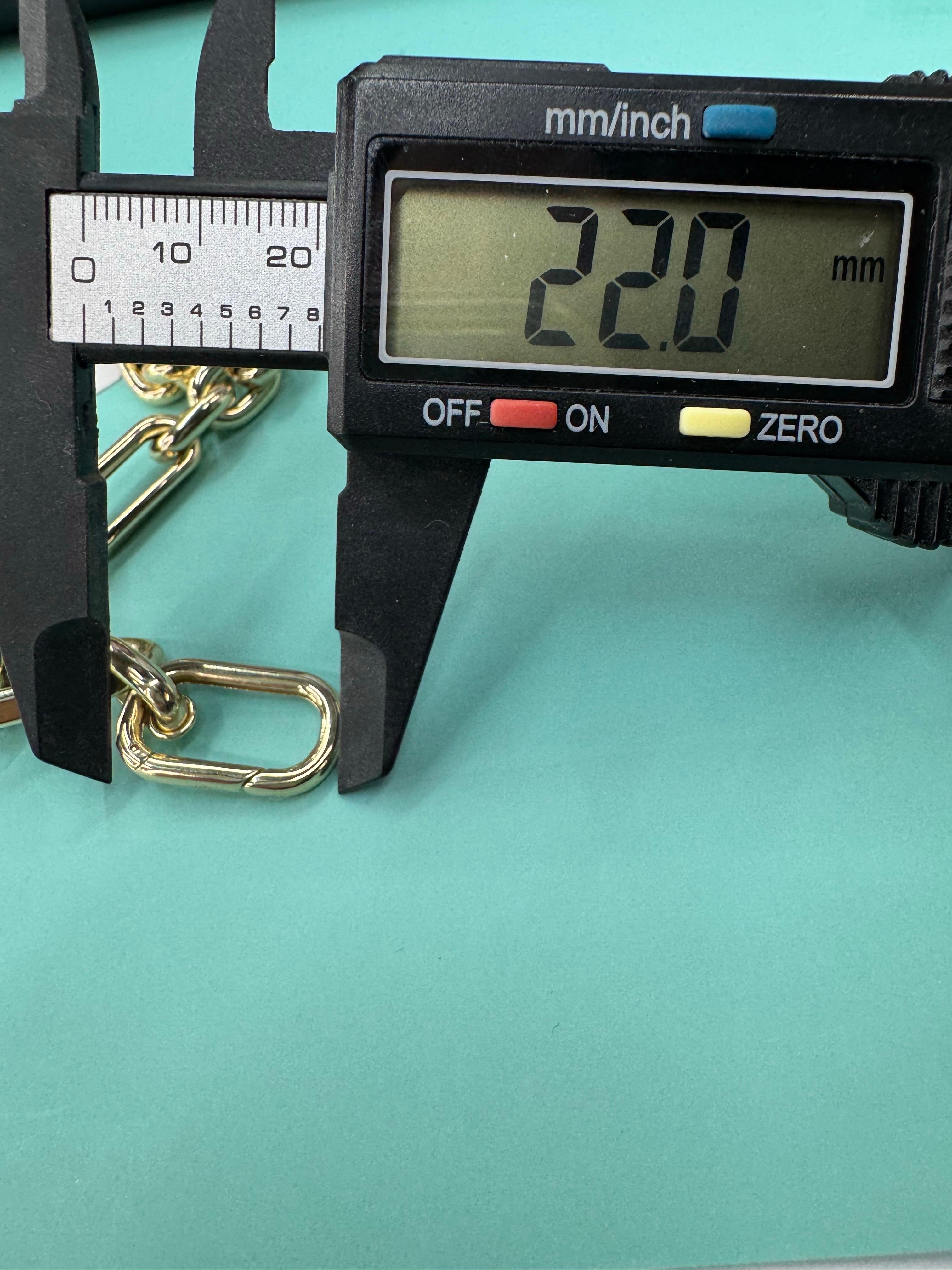 Italienische 14 Karat Gelbgold Multi Gliederhalskette 19.1 Gramm 18 Zoll im Angebot 9