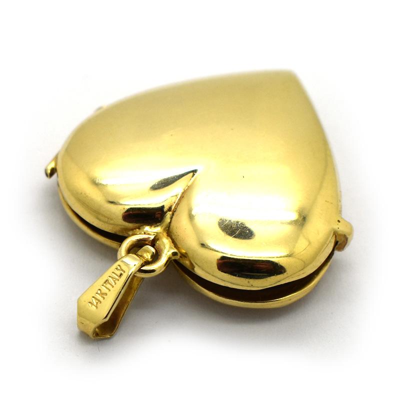 Italian 14 Carat Gold Heart Locket 1