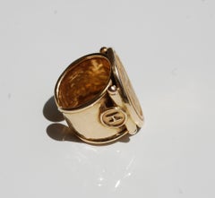 Italian 14k Gold Cameo Intaglio Ring