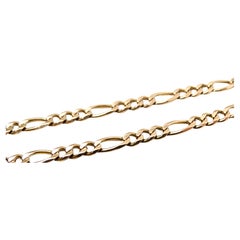 Italian 14k Gold Chain Link Bracelet circa 1990s
