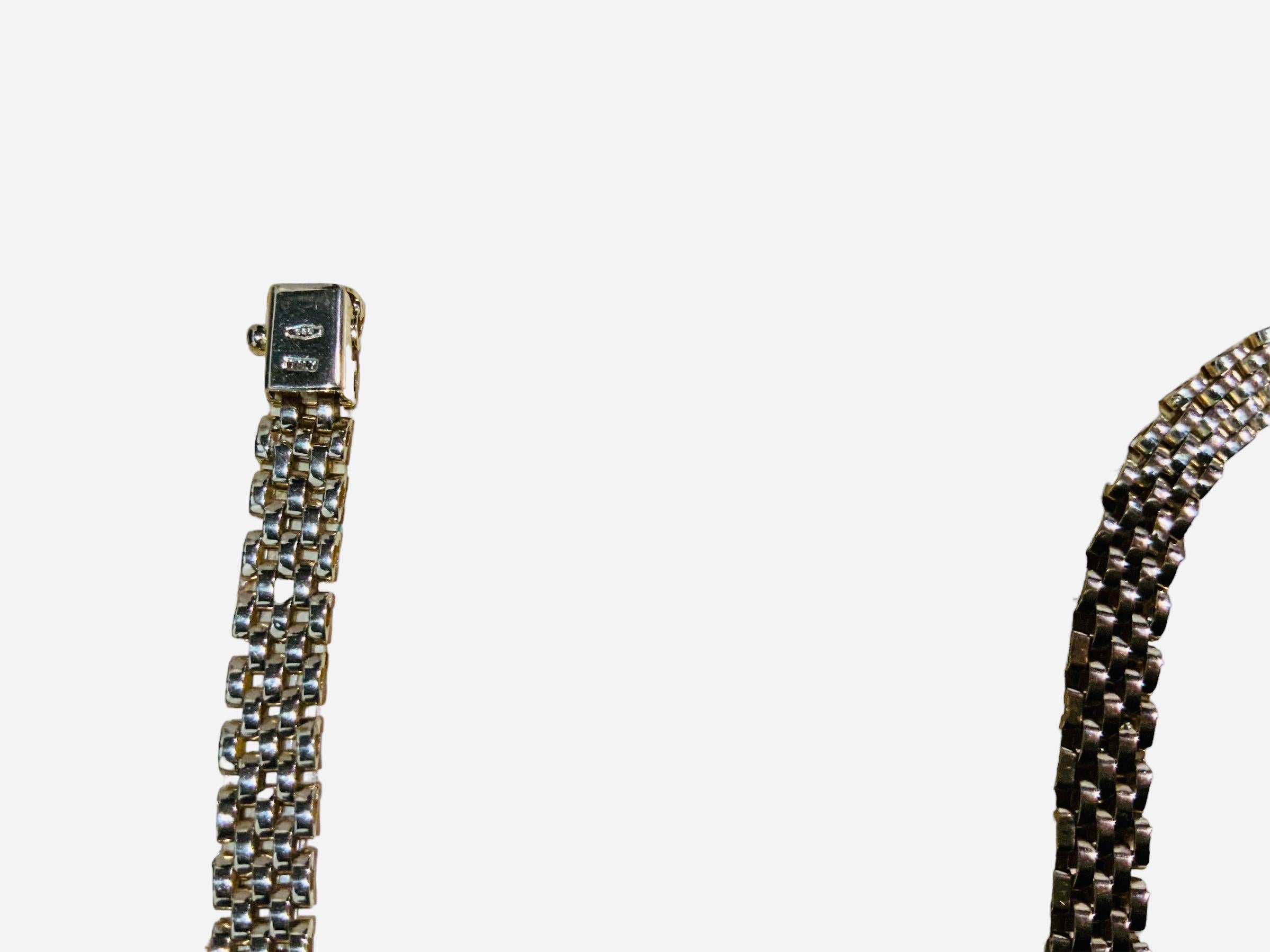 Collier panthère italienne en or 14K Bon état - En vente à Guaynabo, PR