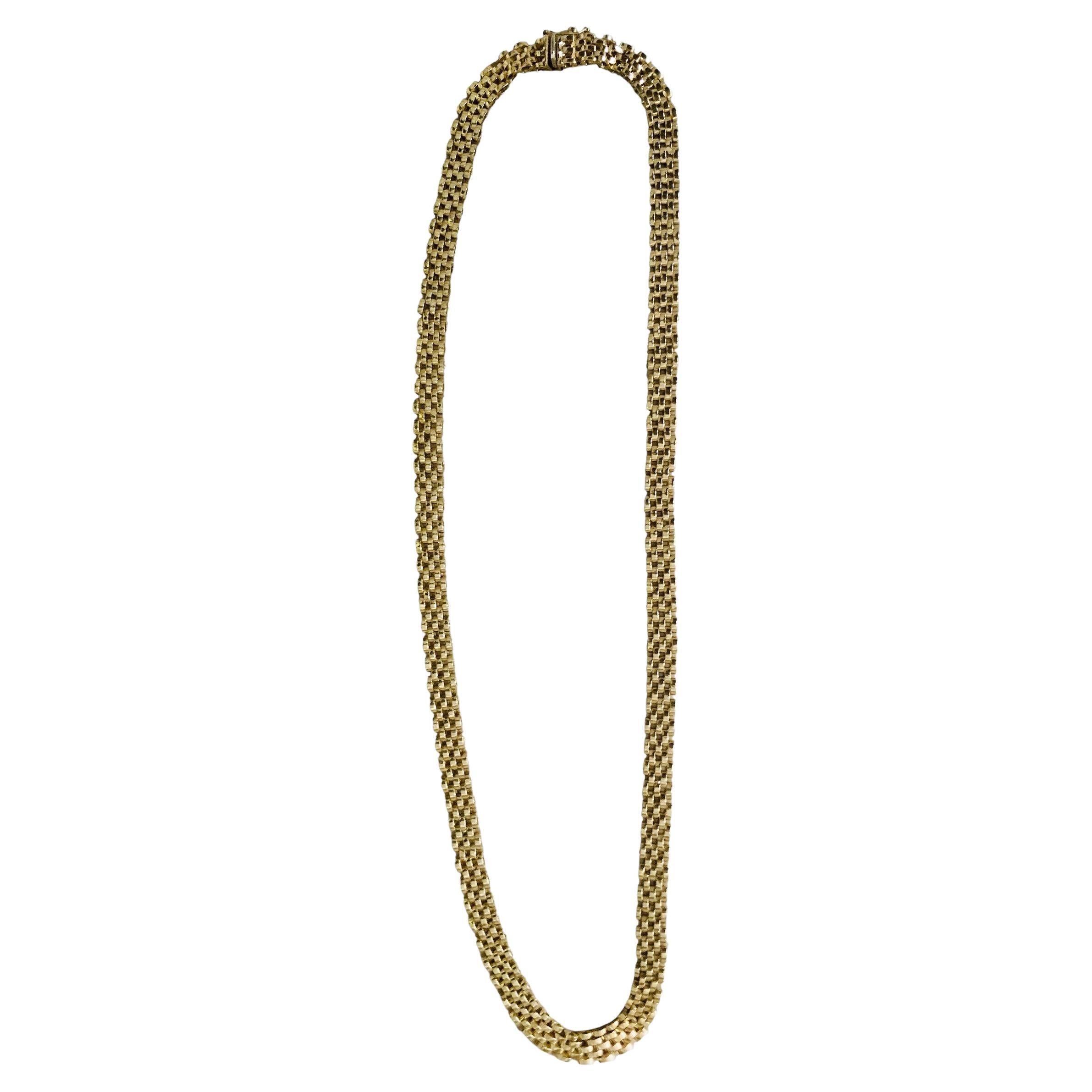 Collier panthère italienne en or 14K 