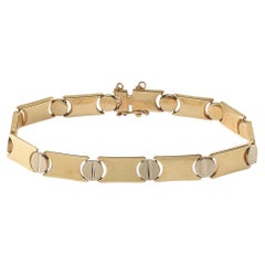 Italienisches 14 Karat Gold Gliederarmband