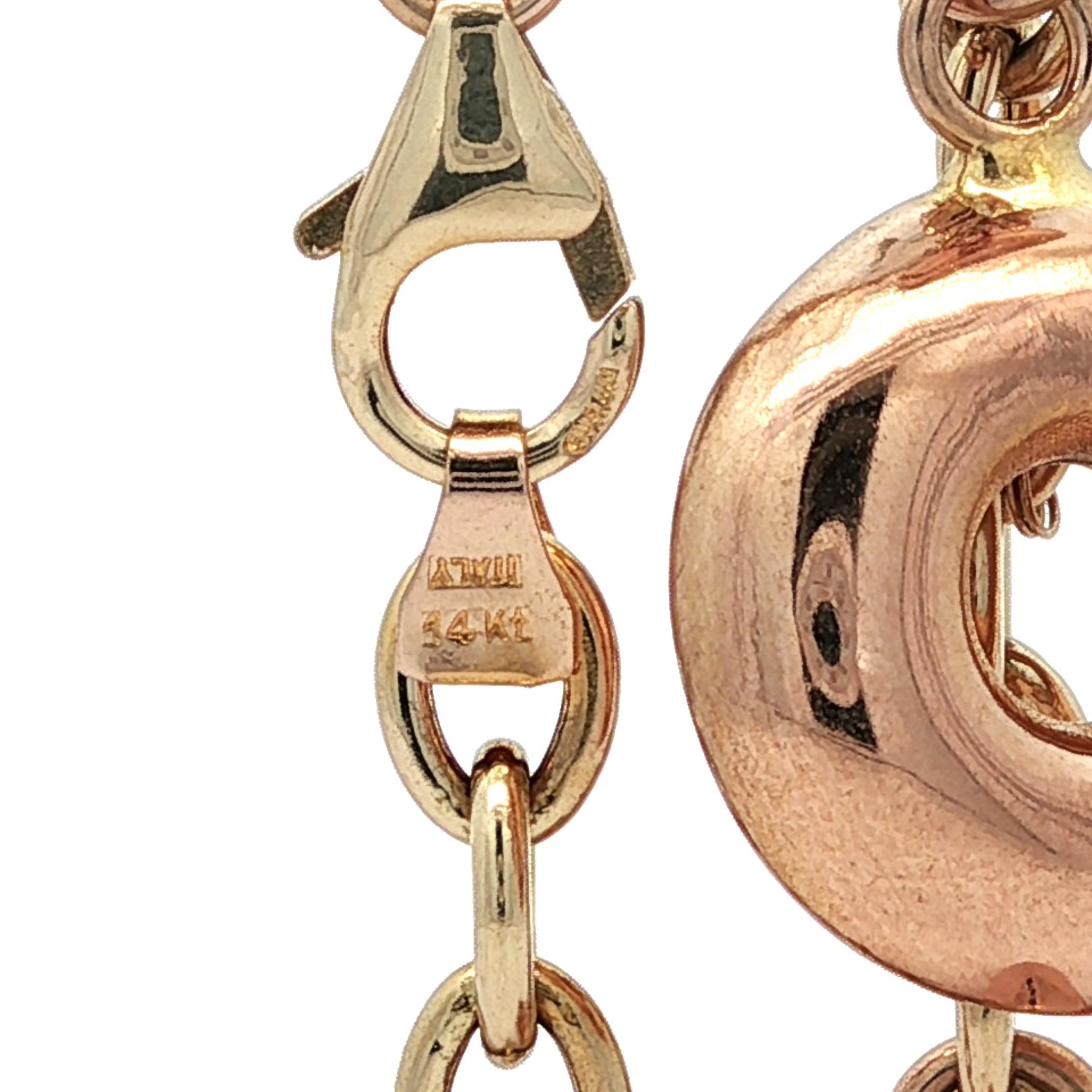 Pulsera de cadena de eslabones abiertos 