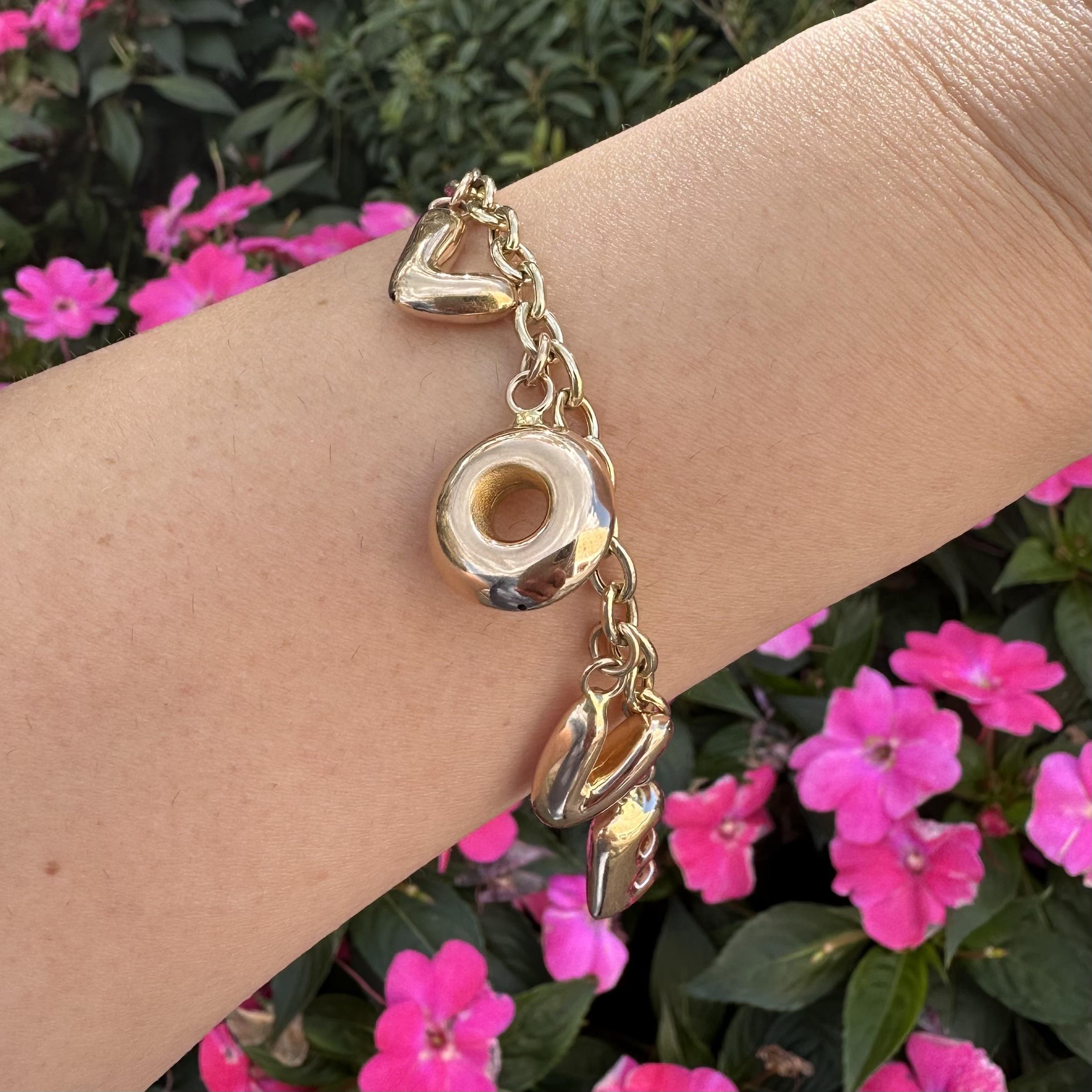 Pulsera de cadena de eslabones abiertos 