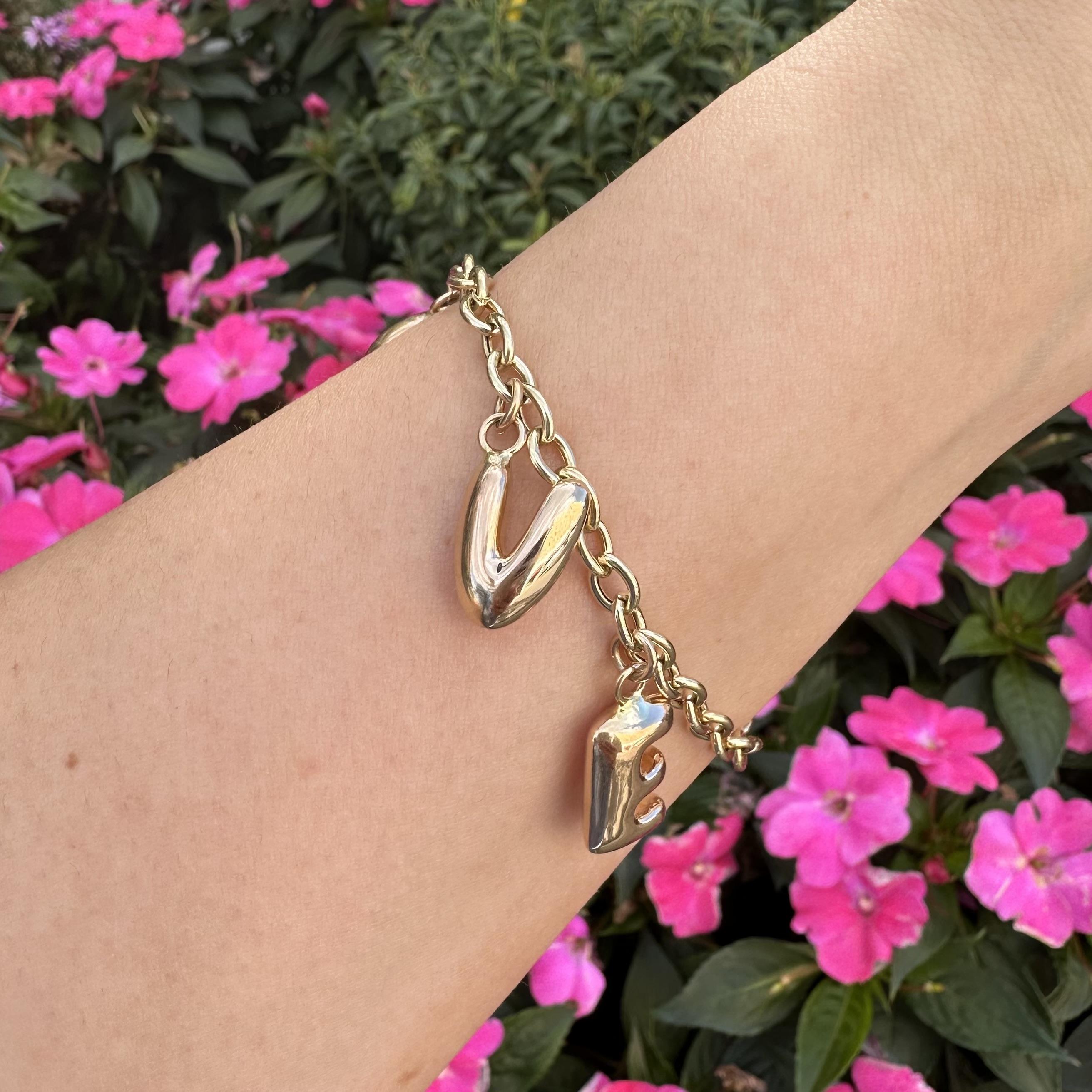 Pulsera de cadena de eslabones abiertos 