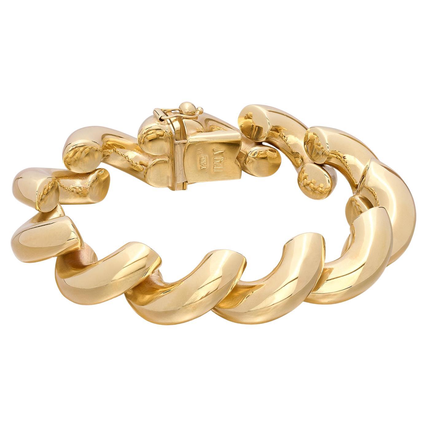 Italian 14k Gold San Marco Bracelet