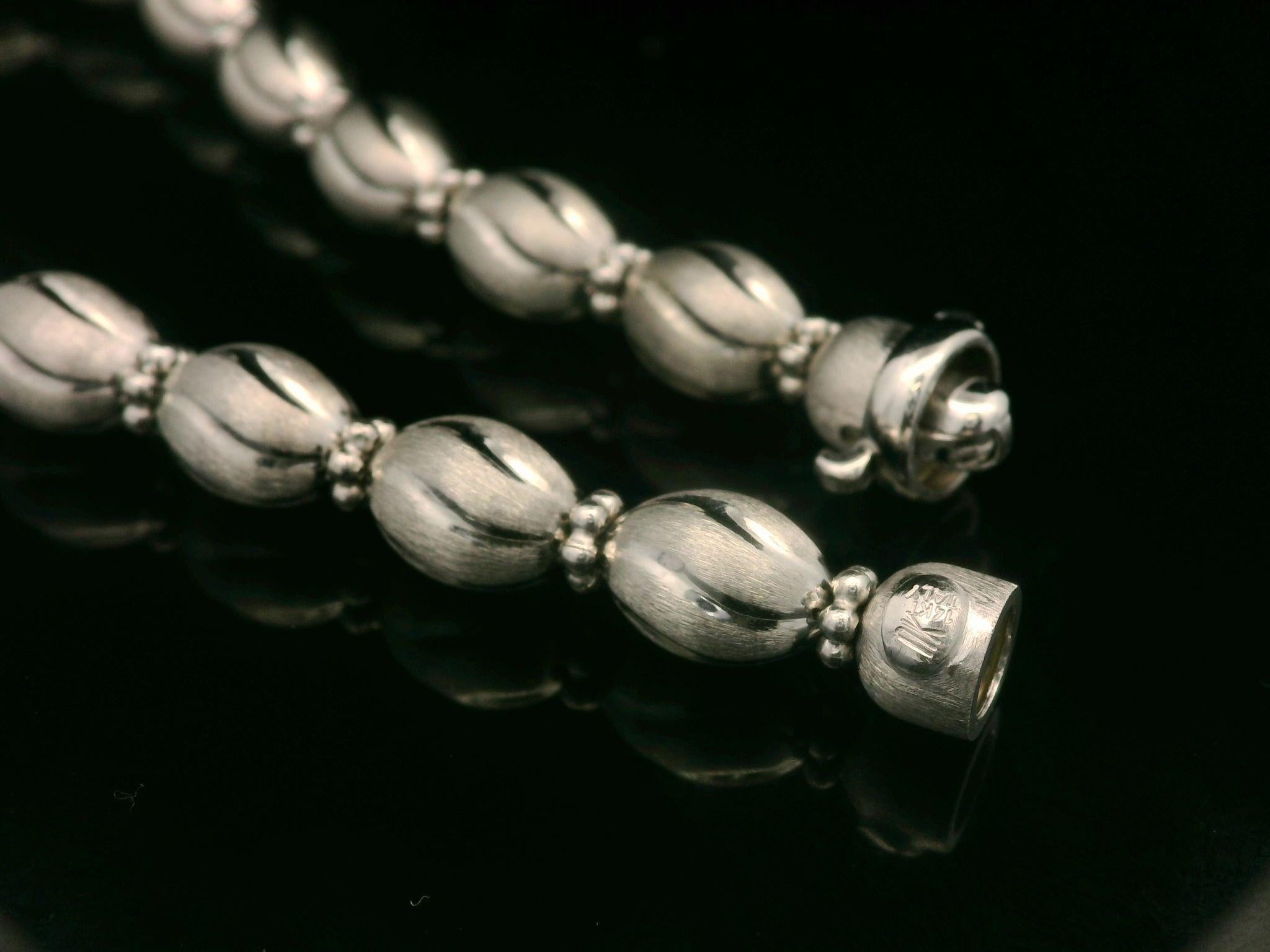 Italienisches 14k Weißgold 7