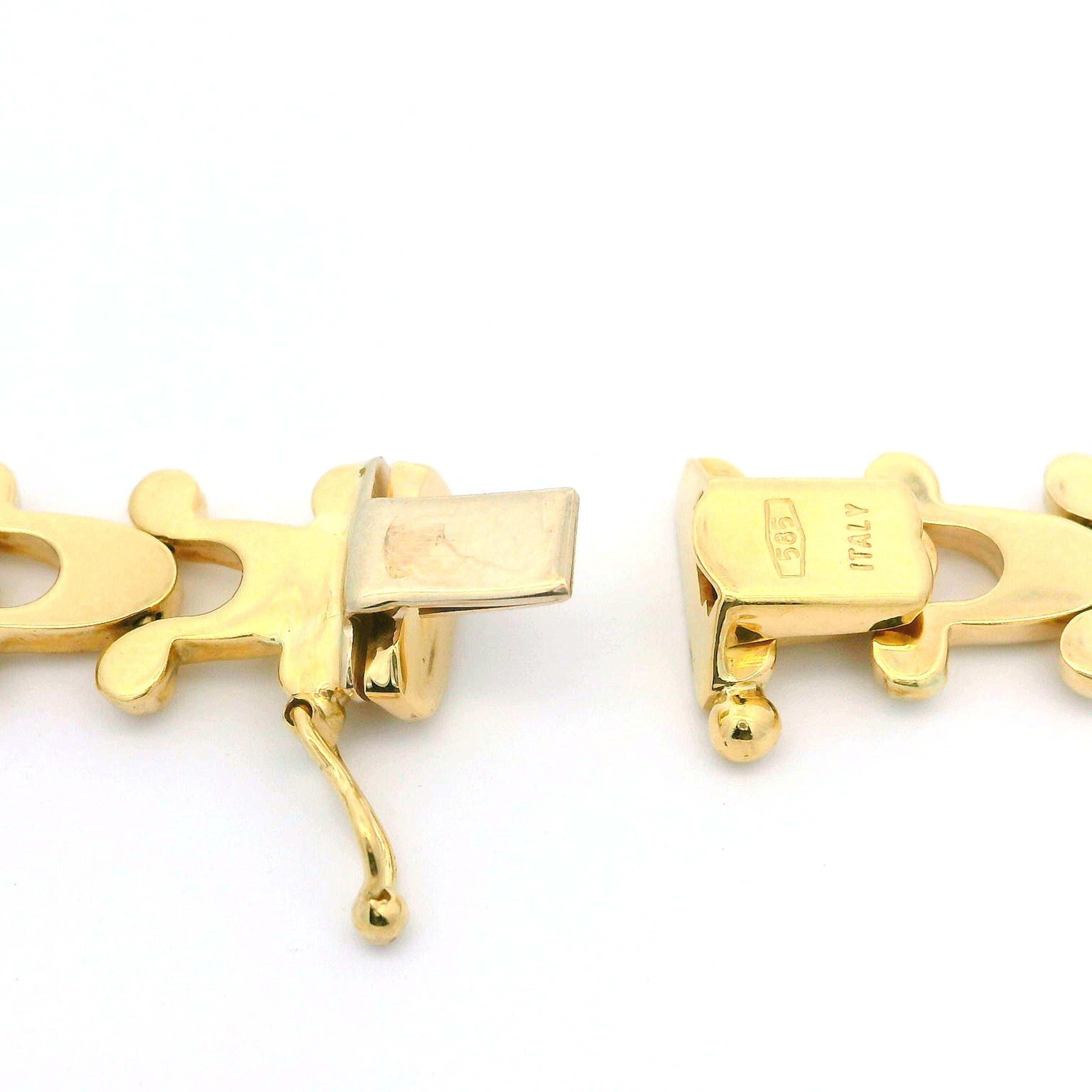 Italienische italienische 14k Gelbgold 15