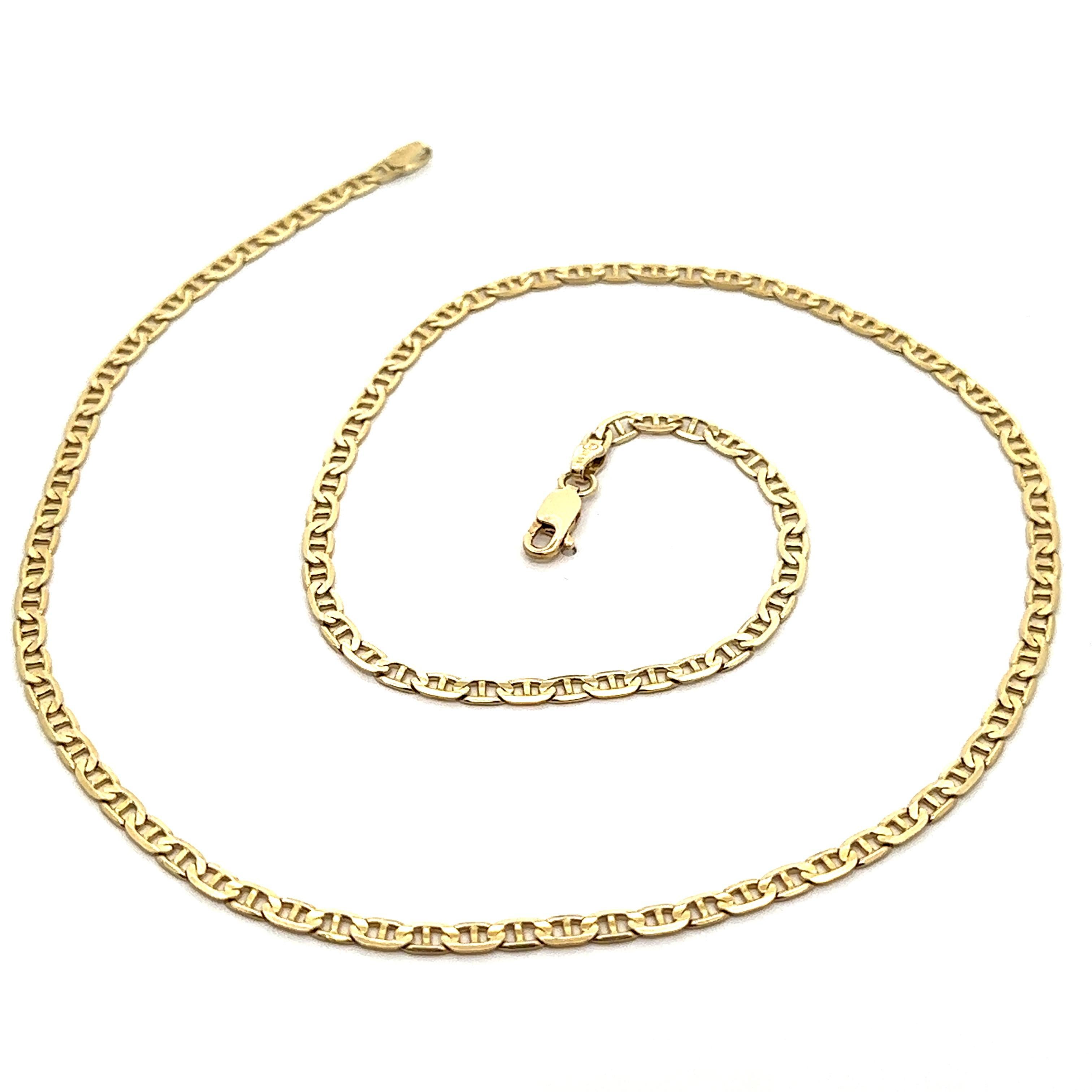 Women's or Men's Italian 14k Yellow Gold 18