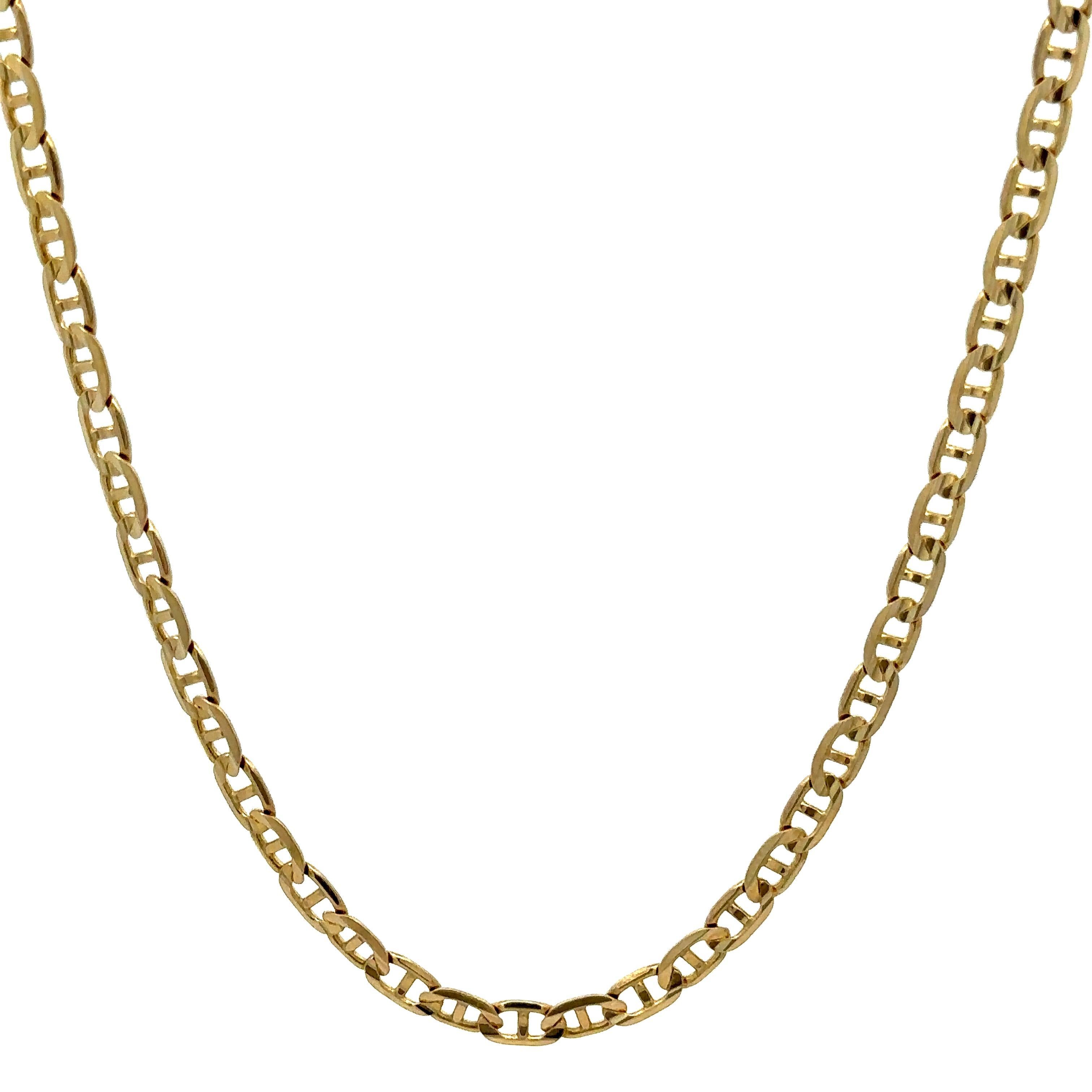Italian 14k Yellow Gold 18