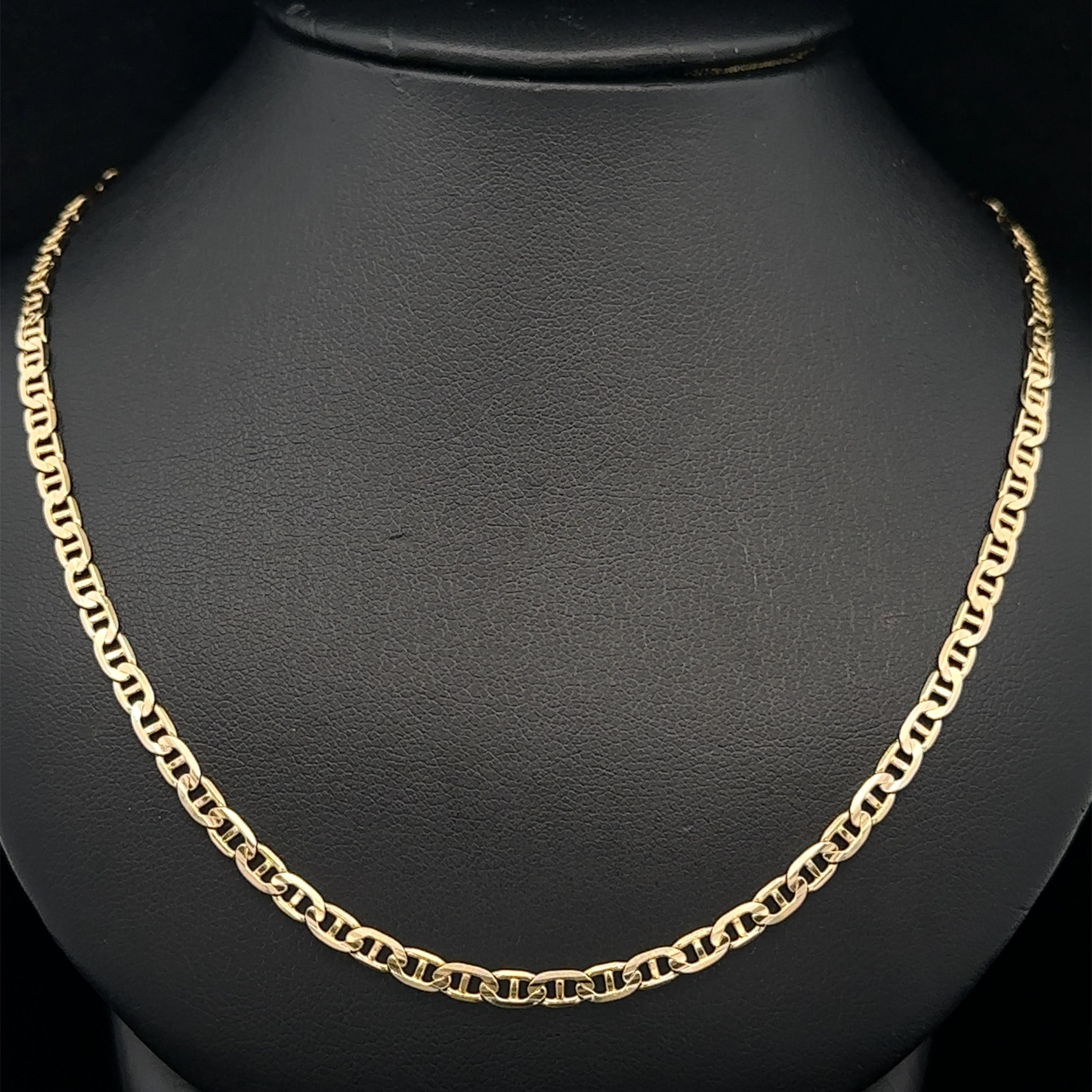 Italian 14k Yellow Gold 18