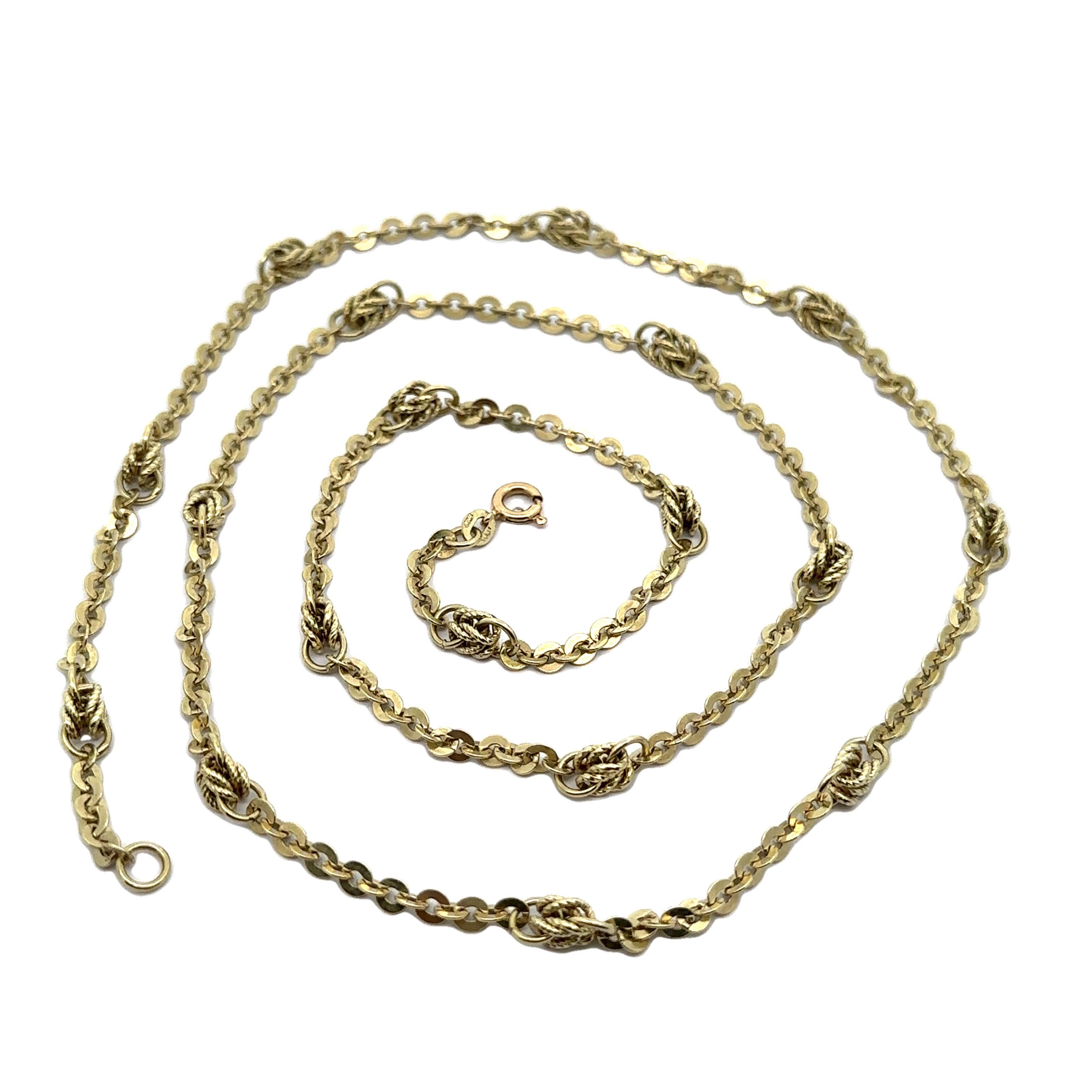 Collana in oro giallo 14k da 30