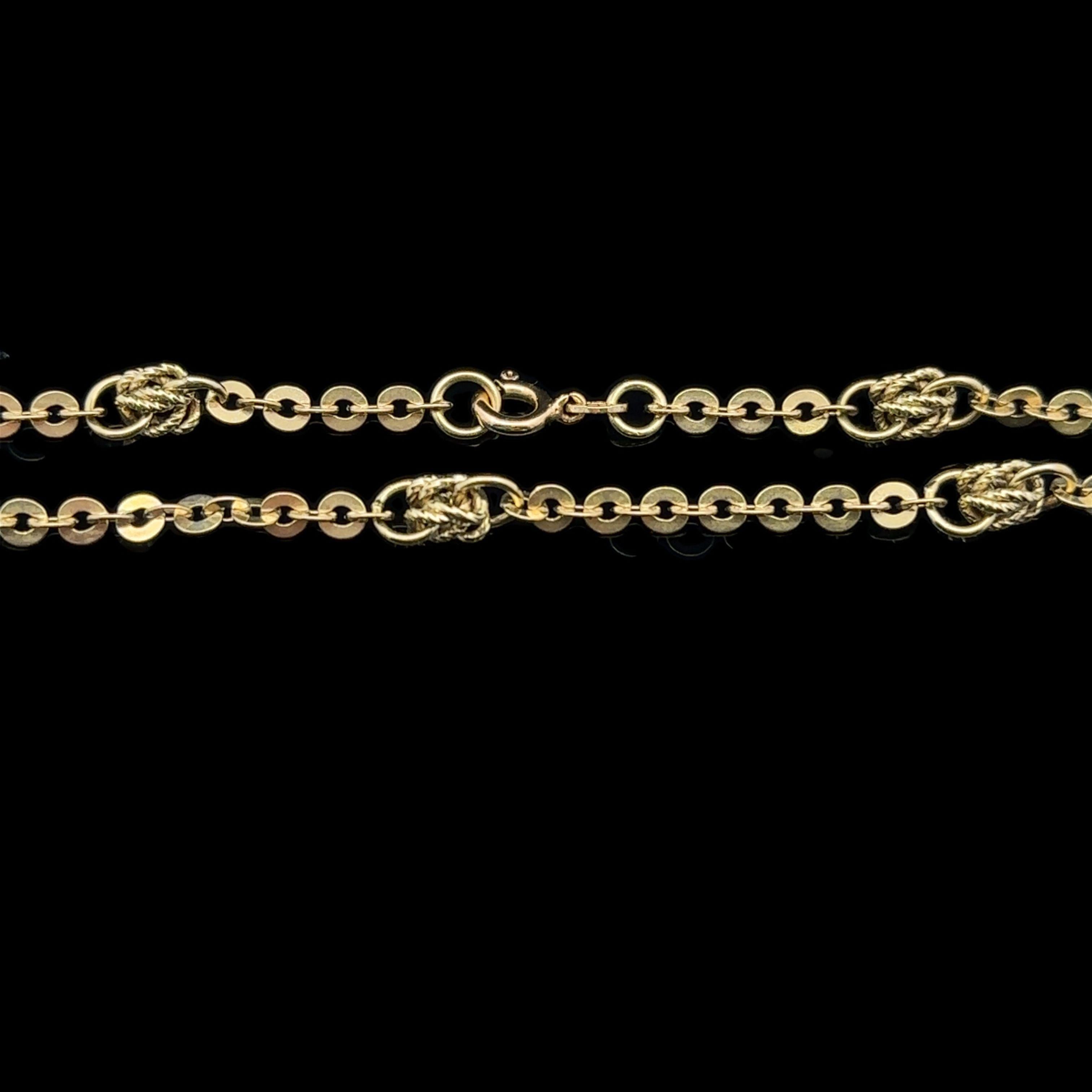 Collana in oro giallo 14k da 30