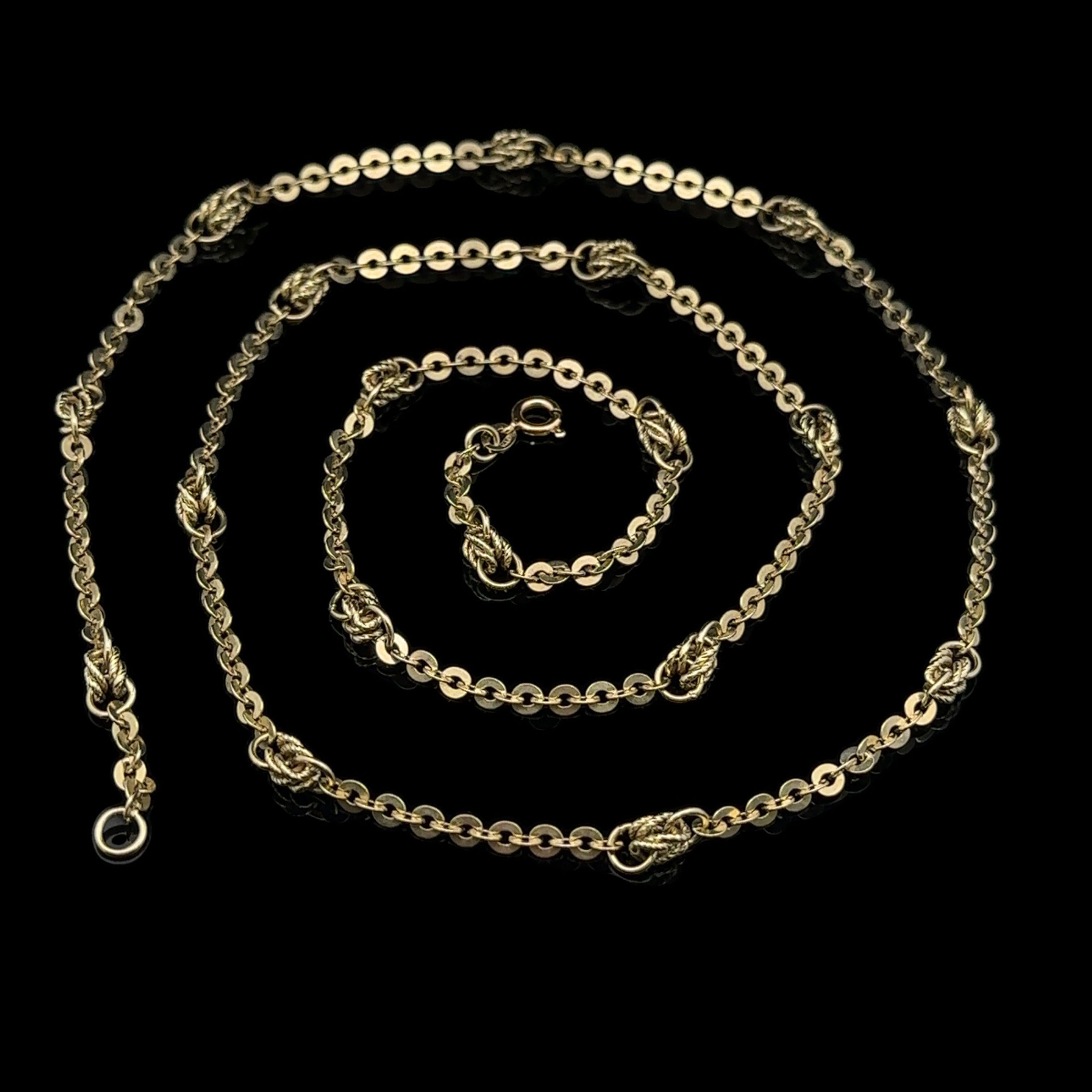 Collana in oro giallo 14k da 30