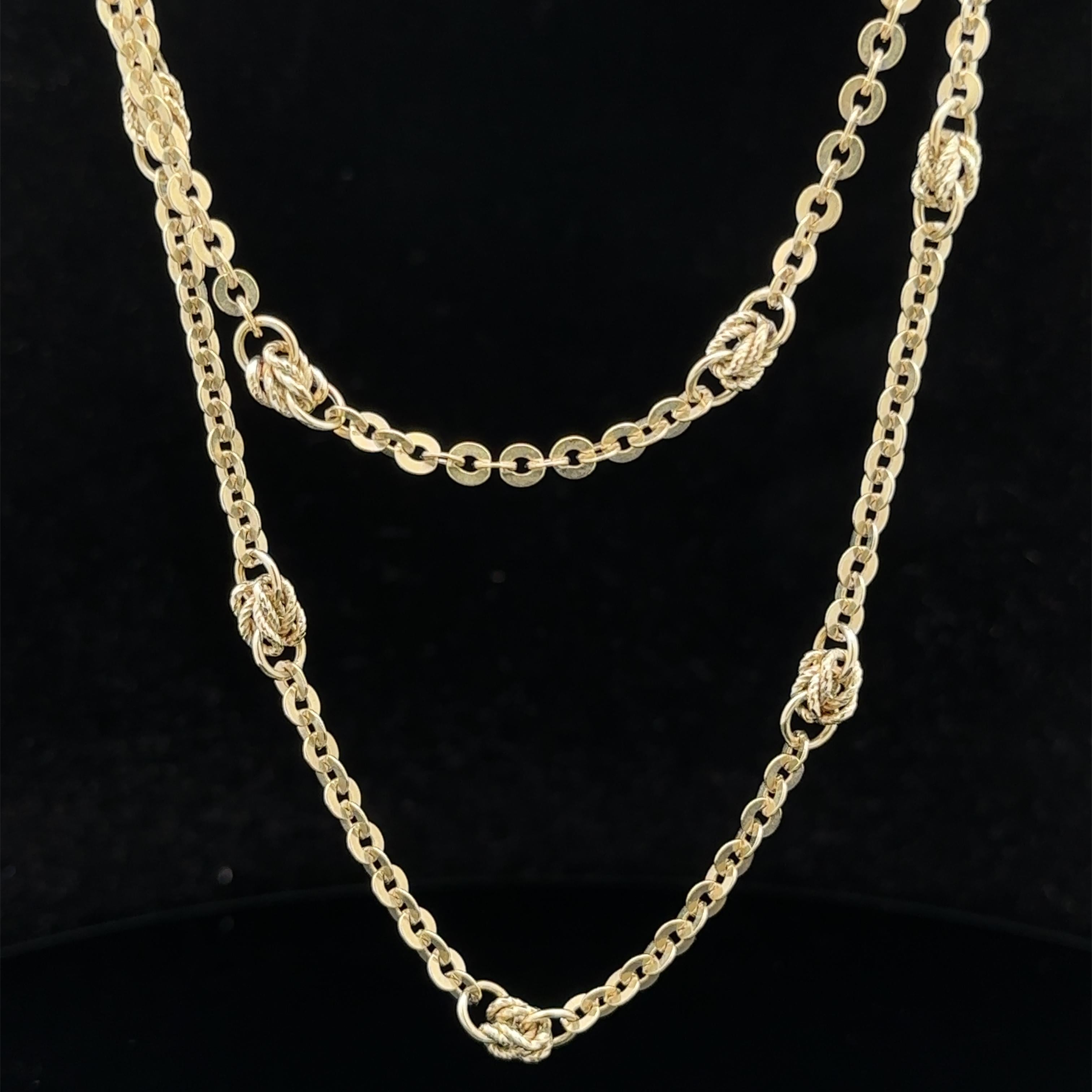 Collana in oro giallo 14k da 30