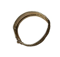 Italian 14k Yellow Gold Flexible Link Bracelet