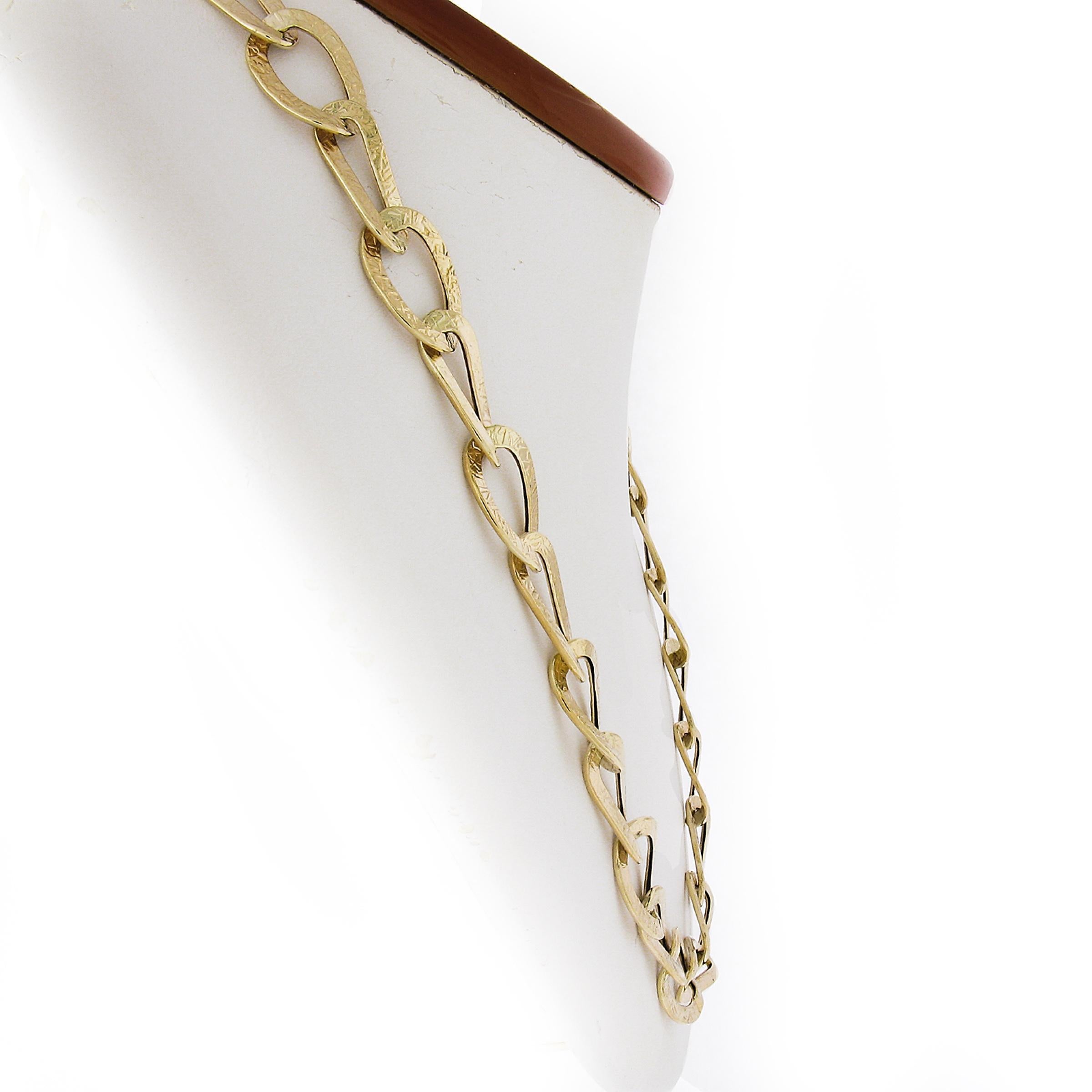 Italian 14K Yellow Gold Long 24