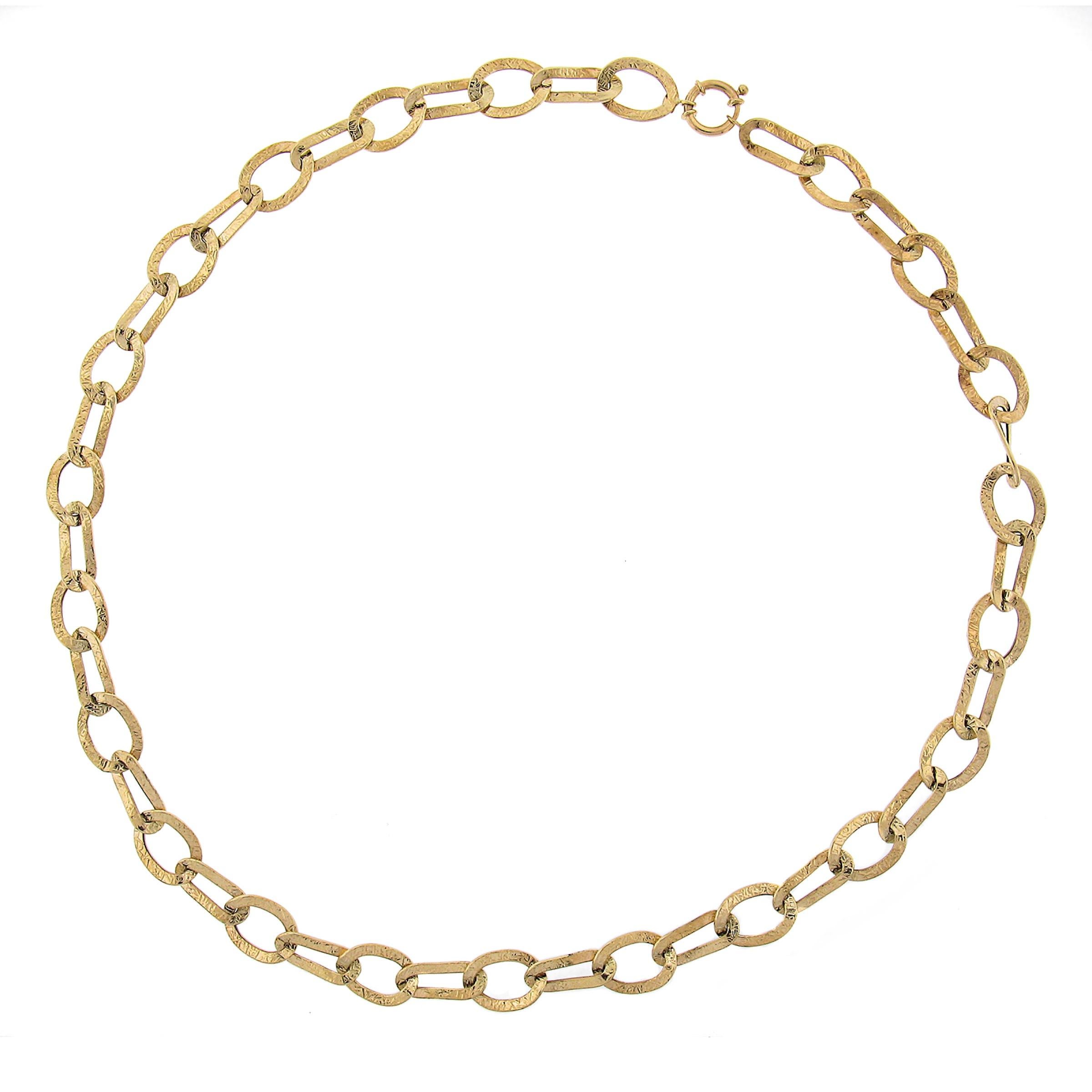 Women's or Men's Italian 14K Yellow Gold Long 24