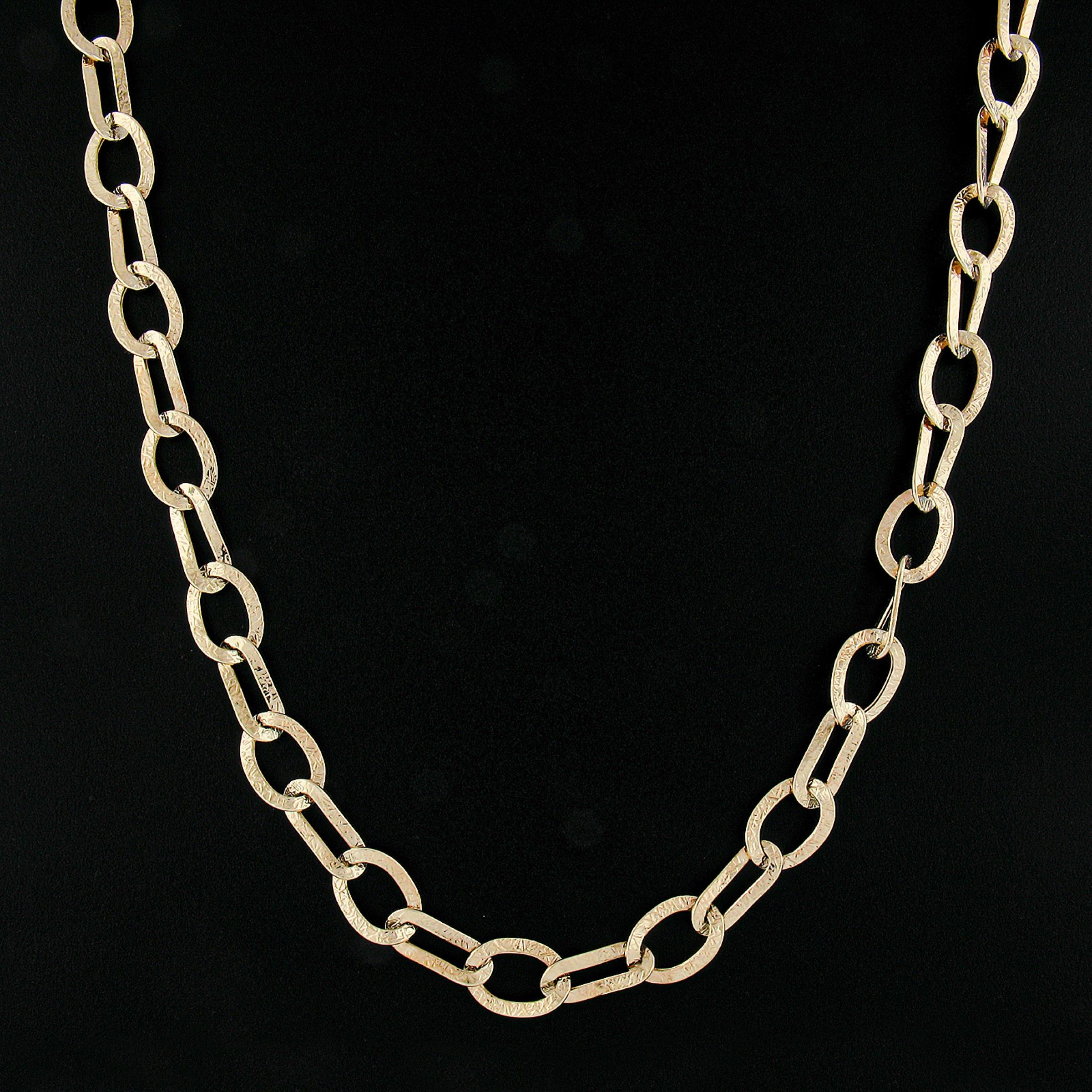 Italian 14K Yellow Gold Long 24