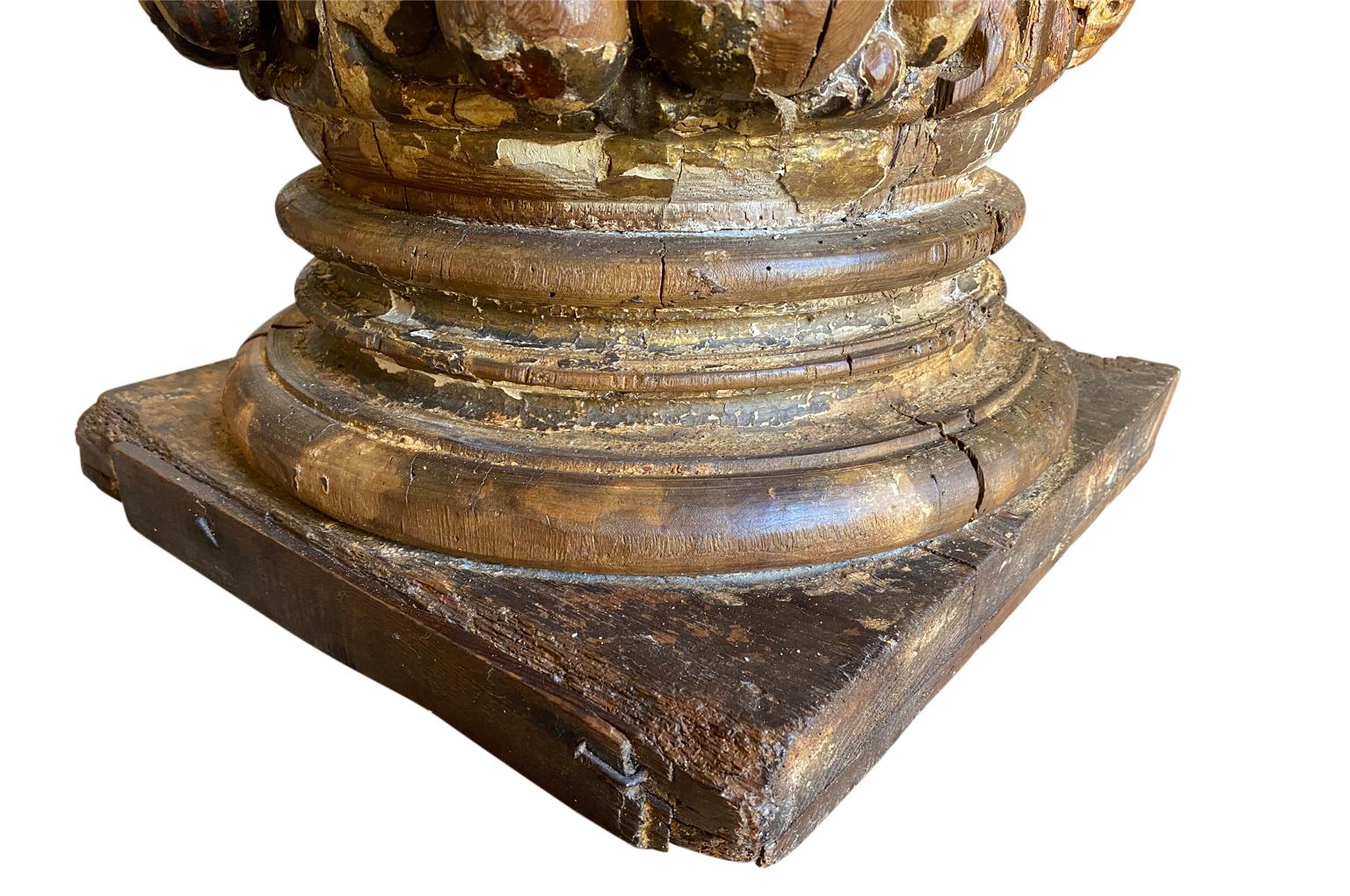 Italian 16th Century Column Pedestal For Sale 4