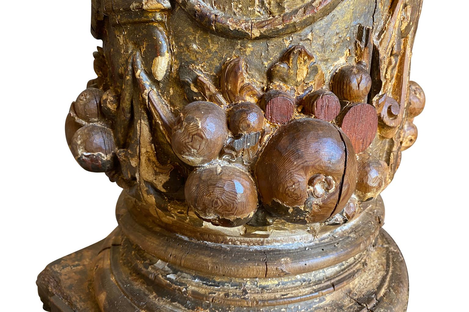  Italian 16th Century Column Pedestal For Sale 3