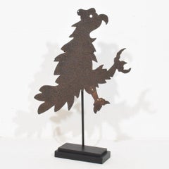 Italian 17th/ 18th Century Folk Art Forged Iron Eagle Figure, Circa 1650-1750