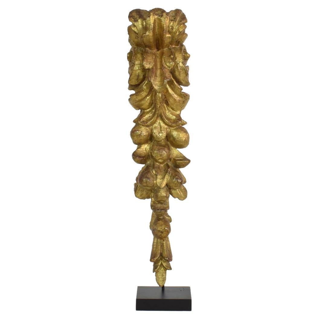 Italian 17th/ 18th Century Giltwood Baroque Ornament For Sale