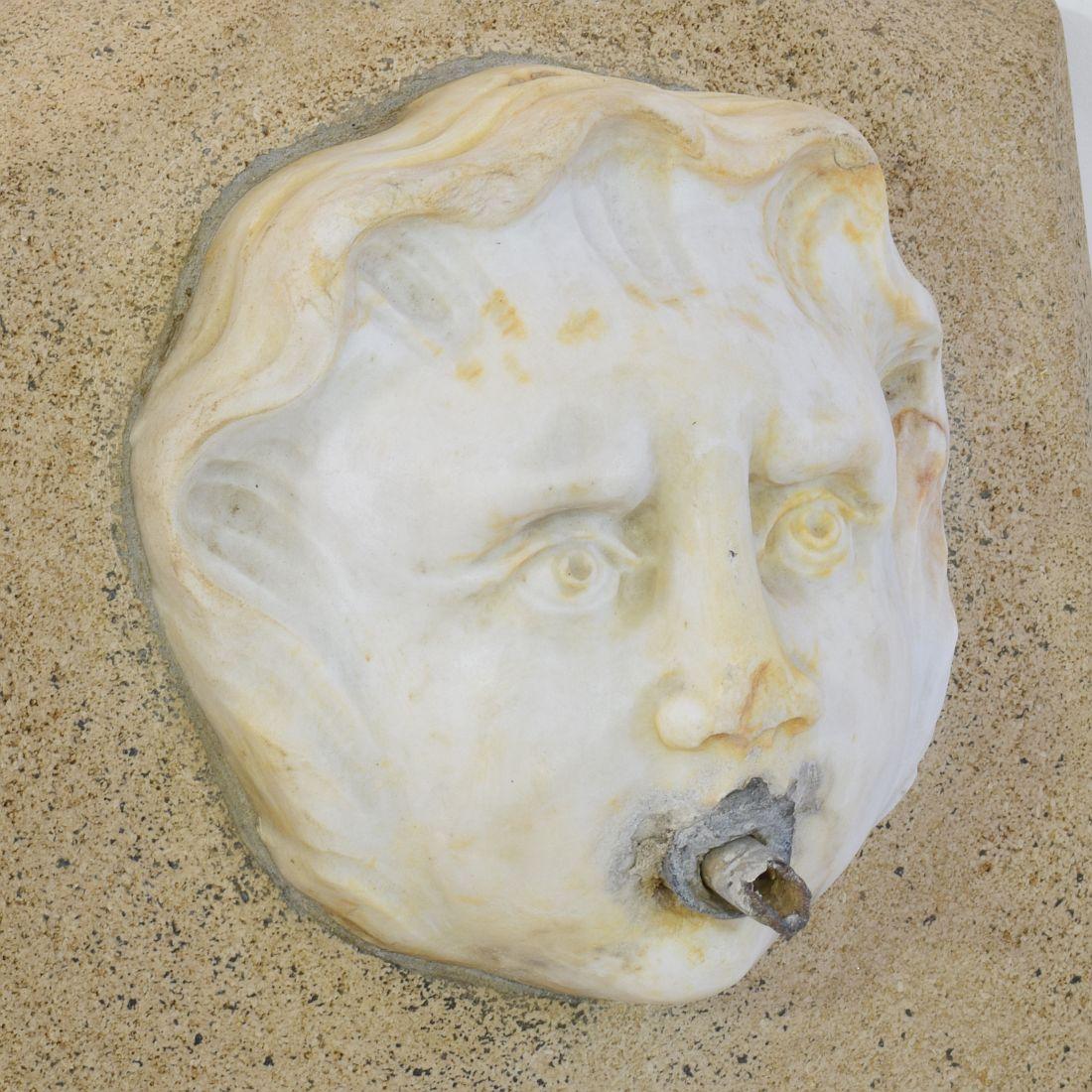 Italian 17th-18th Century Marble Fountain Head 2