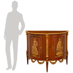 Italian 17th century Baroque Period Walnut and Giltwood cabinet