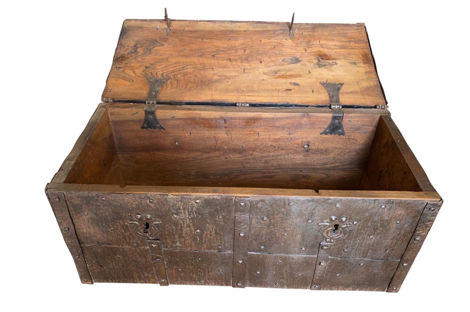 Italian 17th Century Coffre Forte, Strong Box For Sale 8