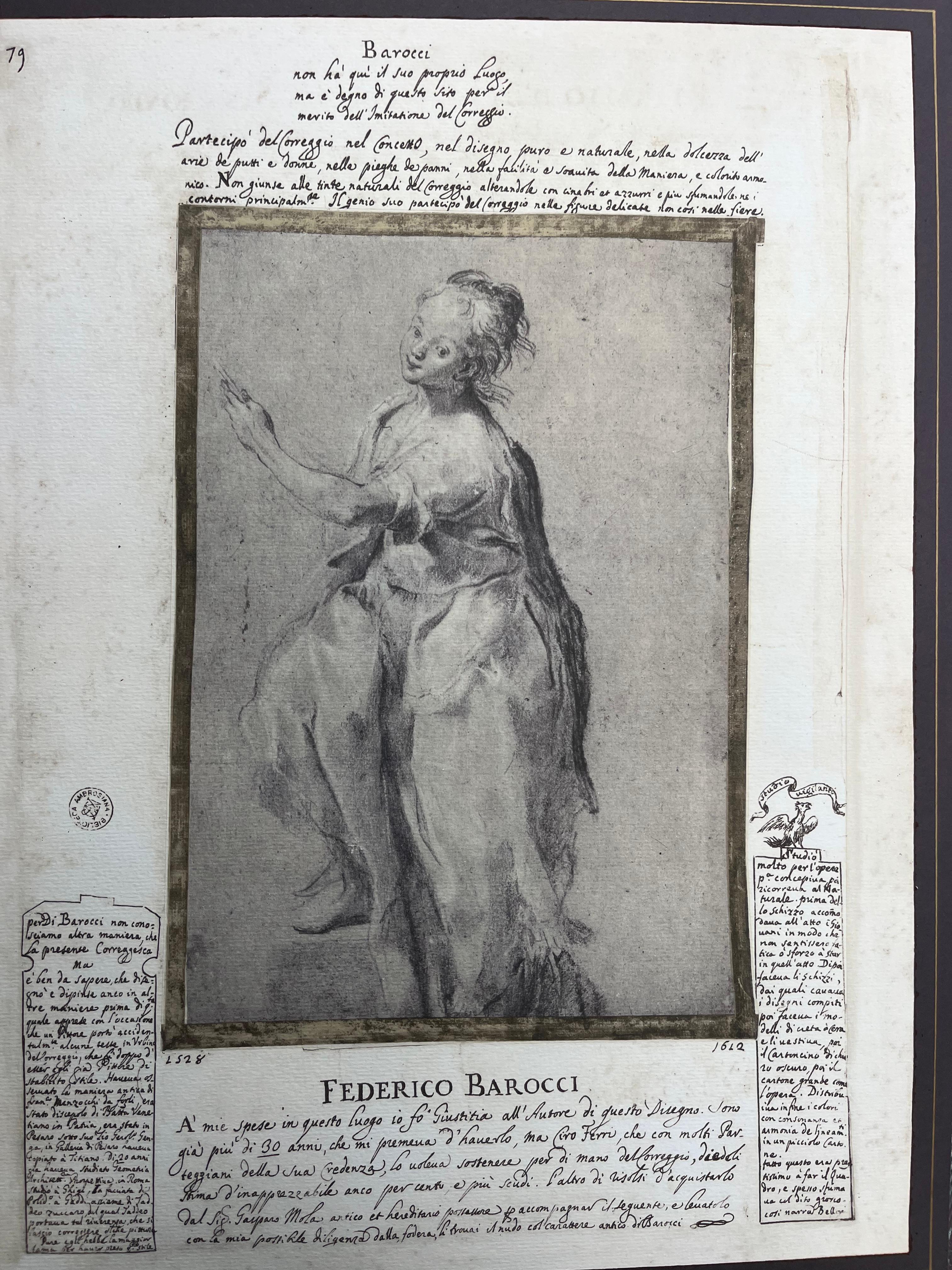 Italian 17th Century Etching after Federico Barocci 1535-1612. en vente 5