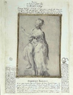 Italian 17th Century Etching after Federico Barocci 1535-1612.