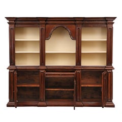 Italian 17th Century Large Scale Walnut Cabinet from Bologna