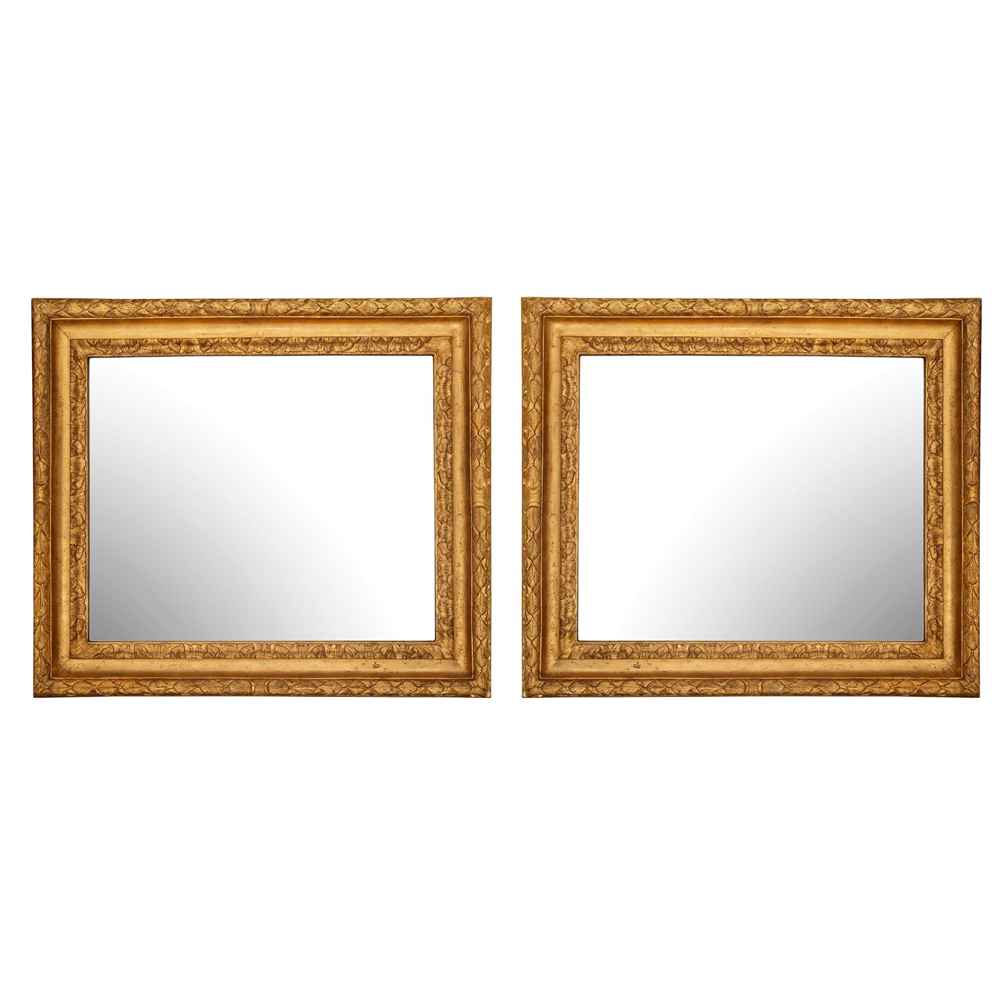 Italian 17th Century Louis XIV Period Rectangular Mirrors, circa 1680 For Sale 2