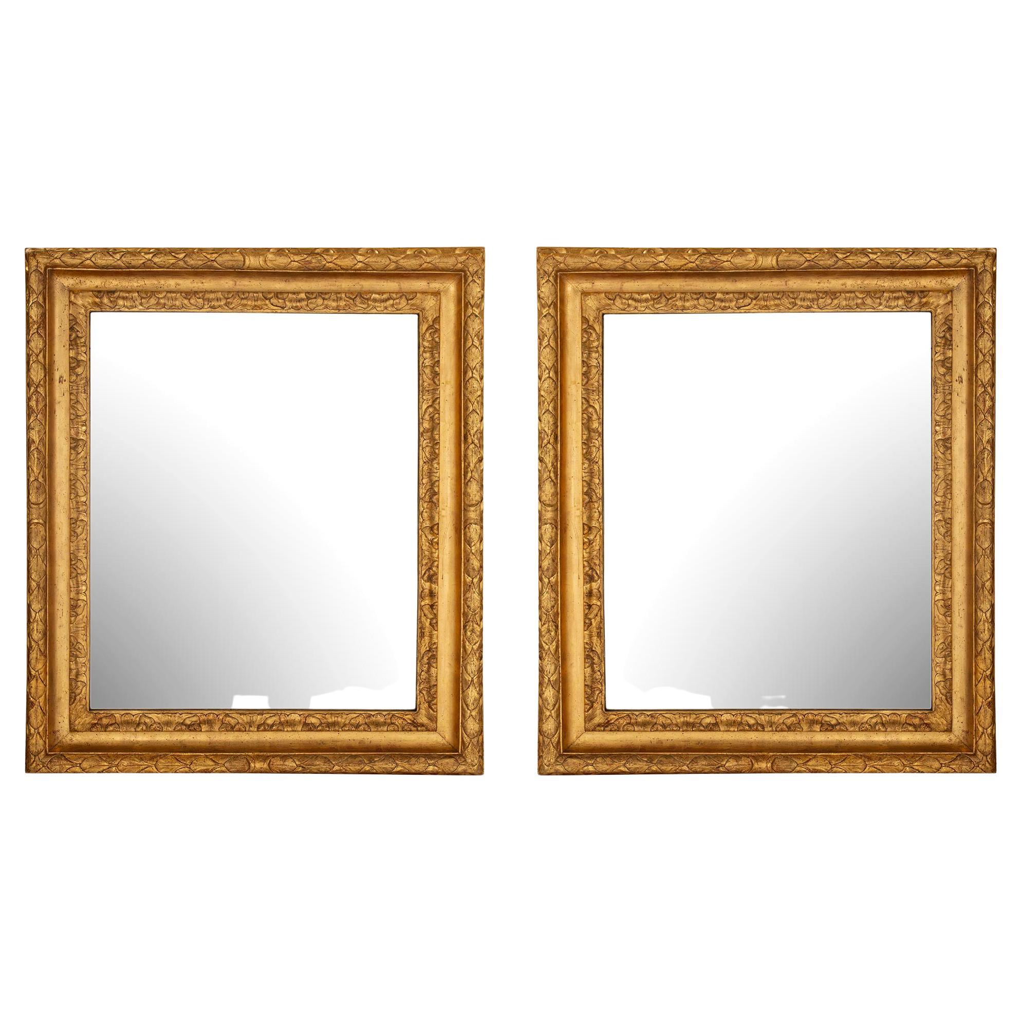 Italian 17th Century Louis XIV Period Rectangular Mirrors, circa 1680 For Sale