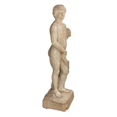 Statua italiana in marmo bianco di Carrara del XVII secolo, periodo Luigi XIV