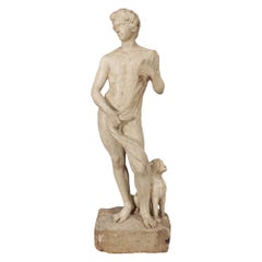 Italian 17th Century Louis XIV Period White Carrara Marble Statue