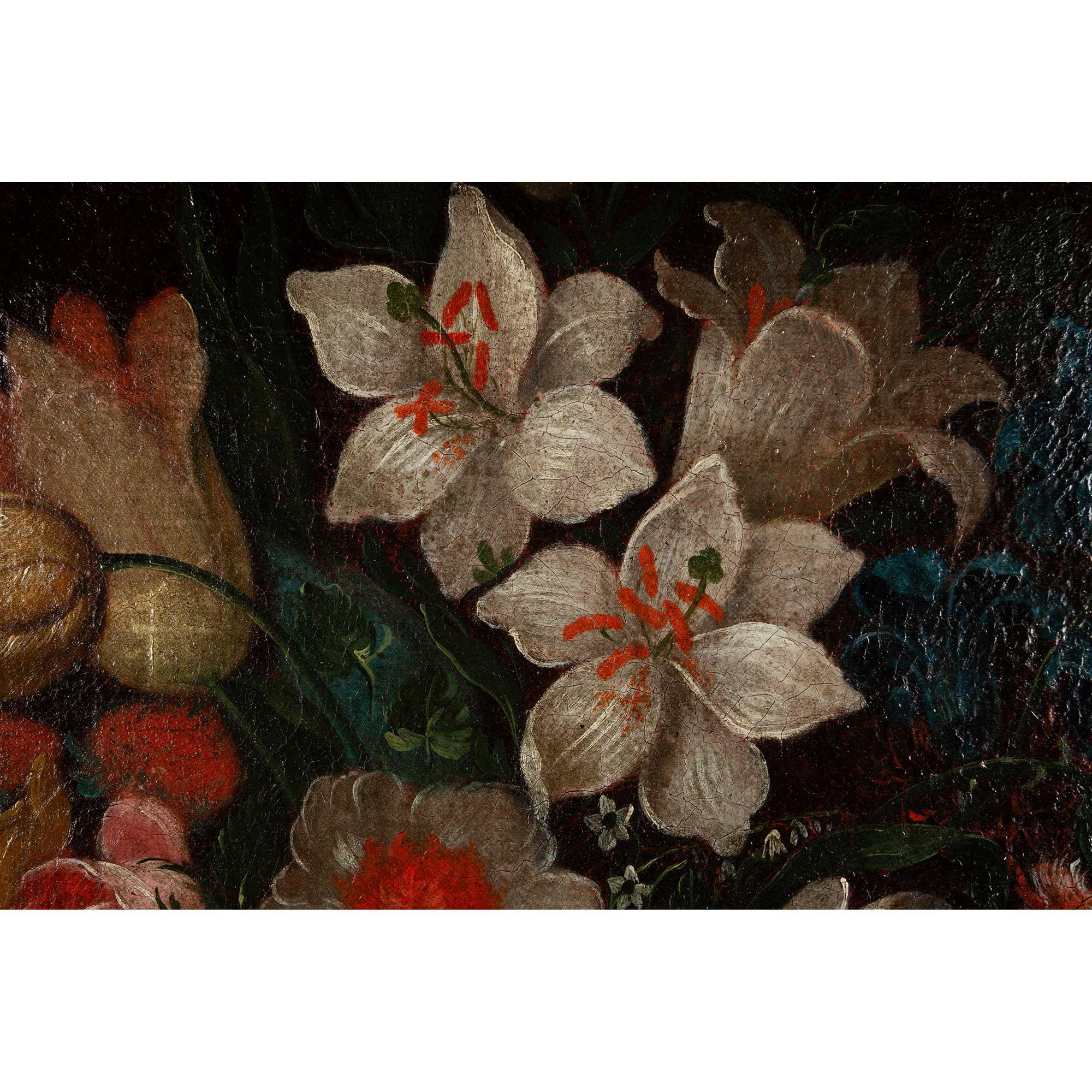 Italian 17th Century Oil on Canvas Still Life, from Rome For Sale 3